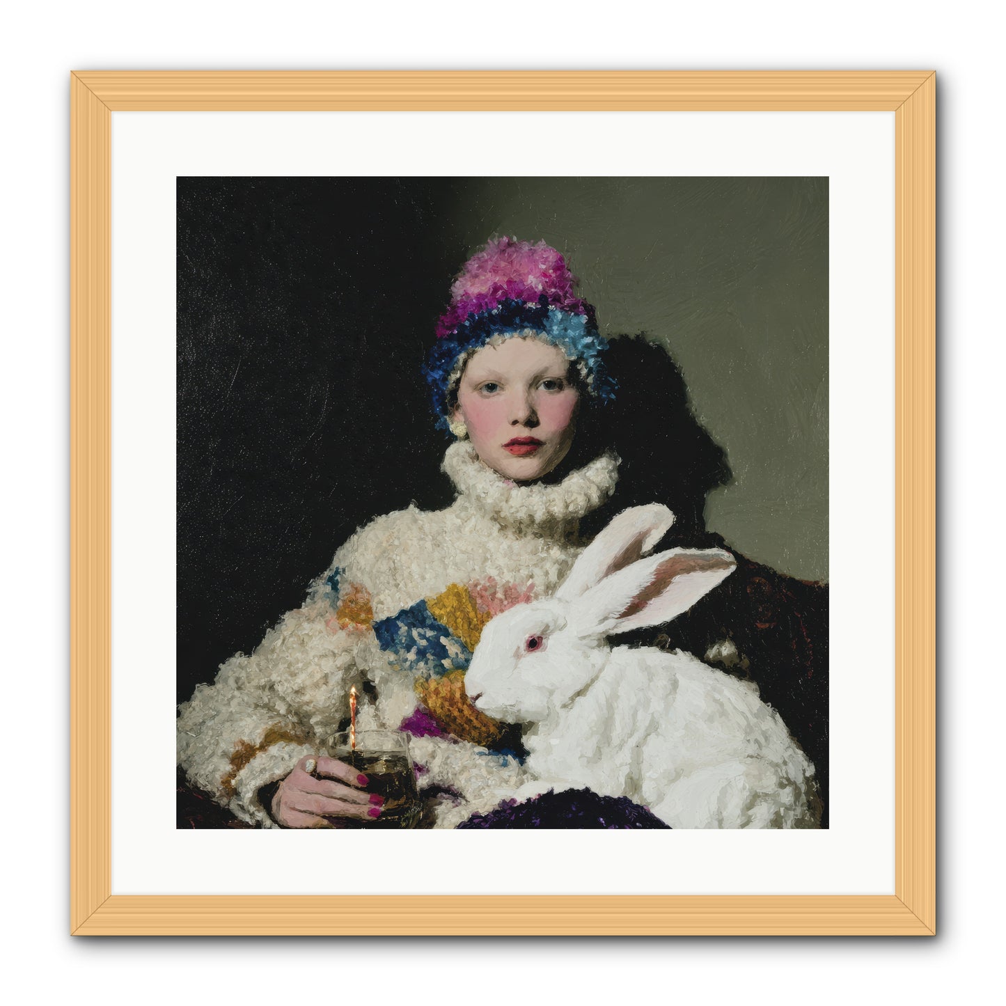 How Opal Learned to Dream -- Framed Print - Natural 20x20