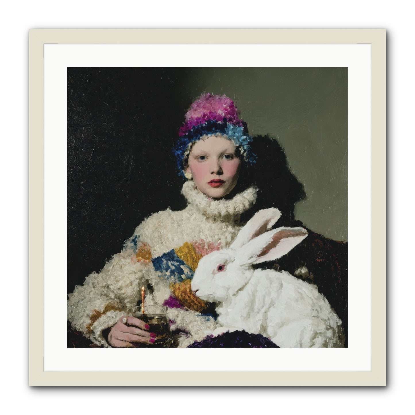 How Opal Learned to Dream -- Framed Print - White 24x24