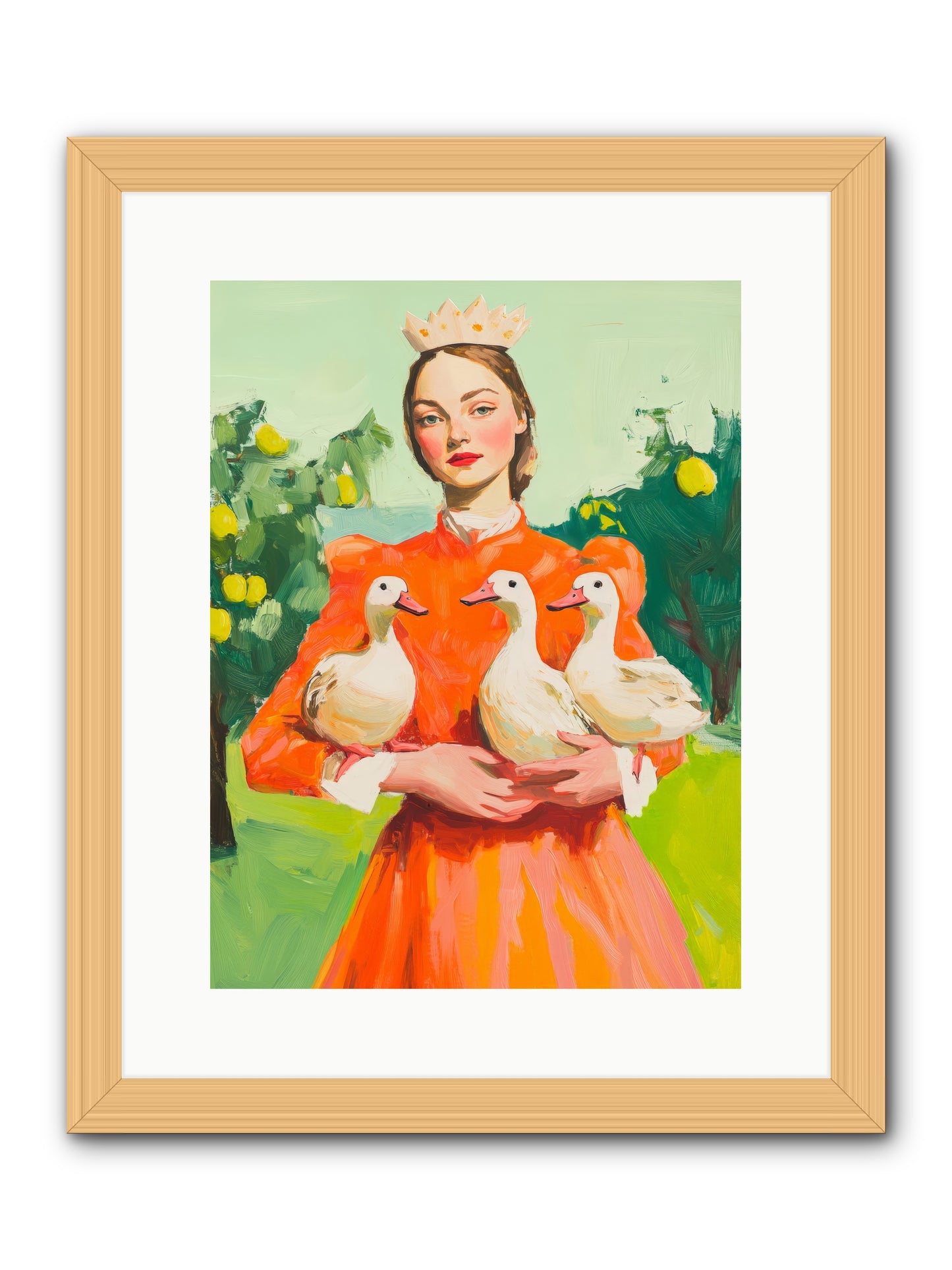 How Wings Found LoveRez2 -- Framed Print - Natural 12x16