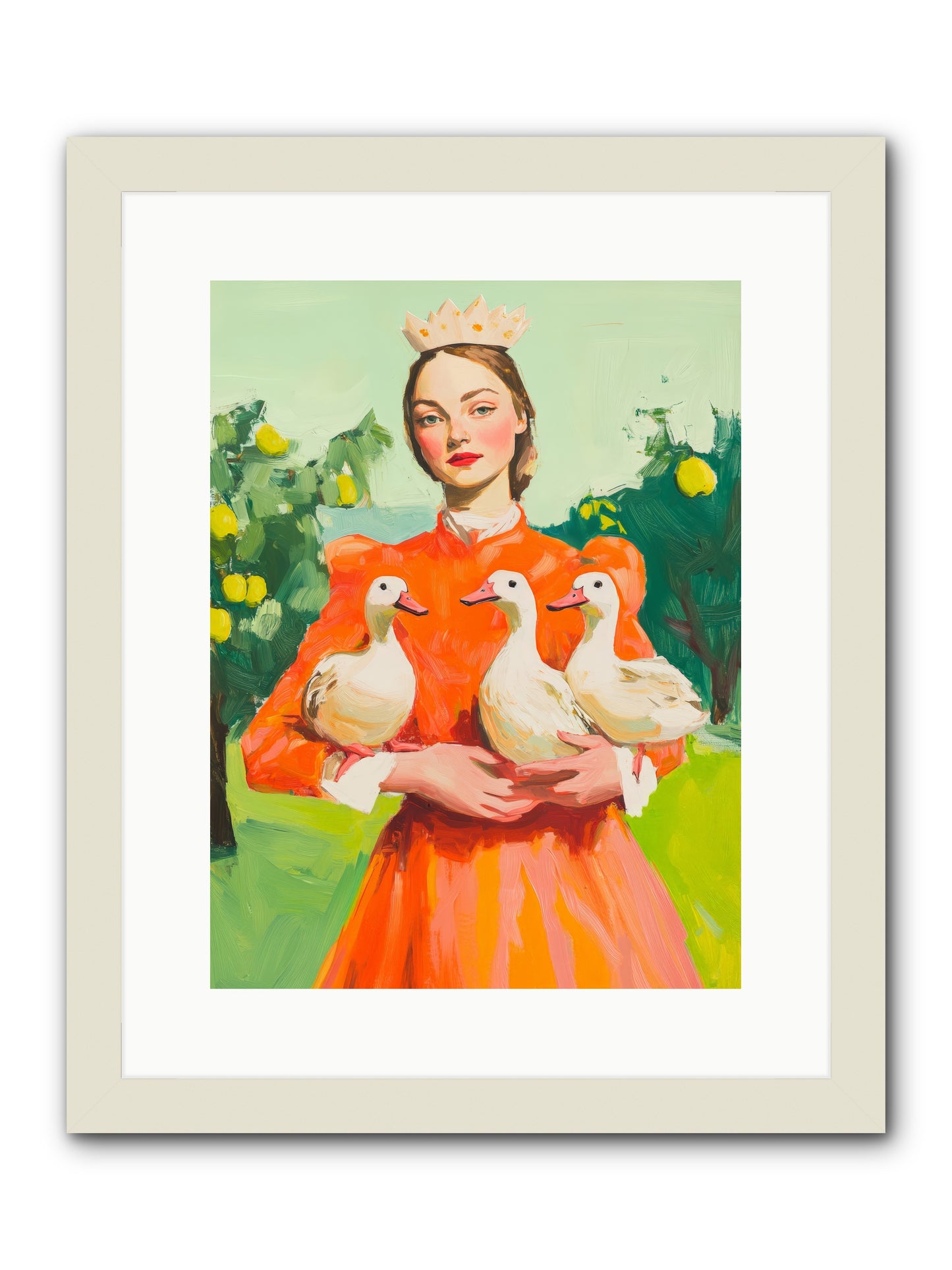 How Wings Found LoveRez2 -- Framed Print - White 12x16