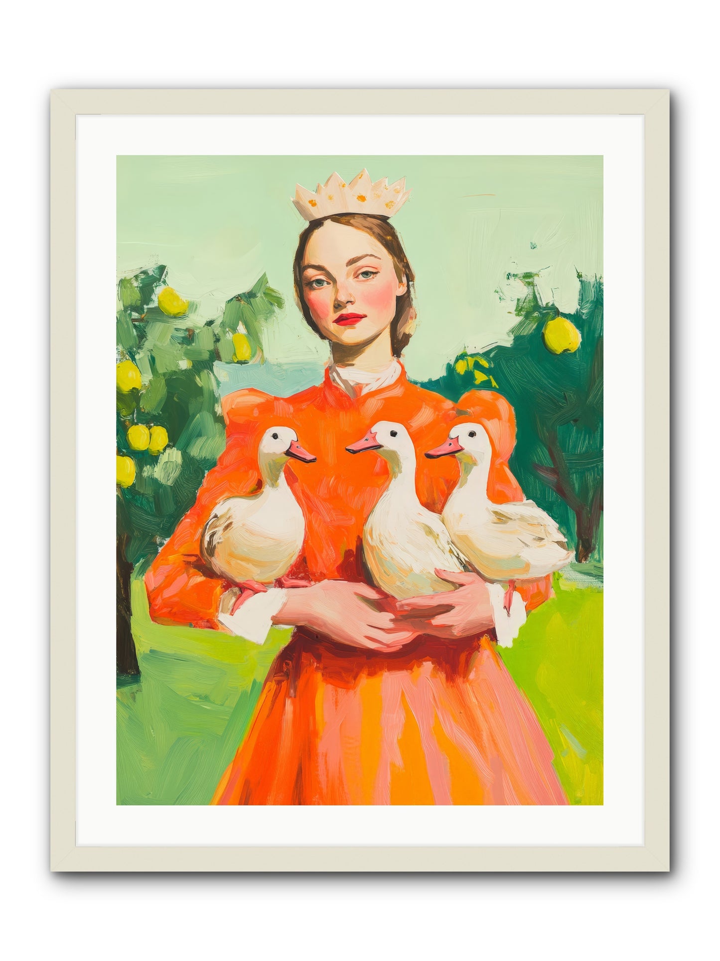 How Wings Found LoveRez2 -- Framed Print - White 24x32