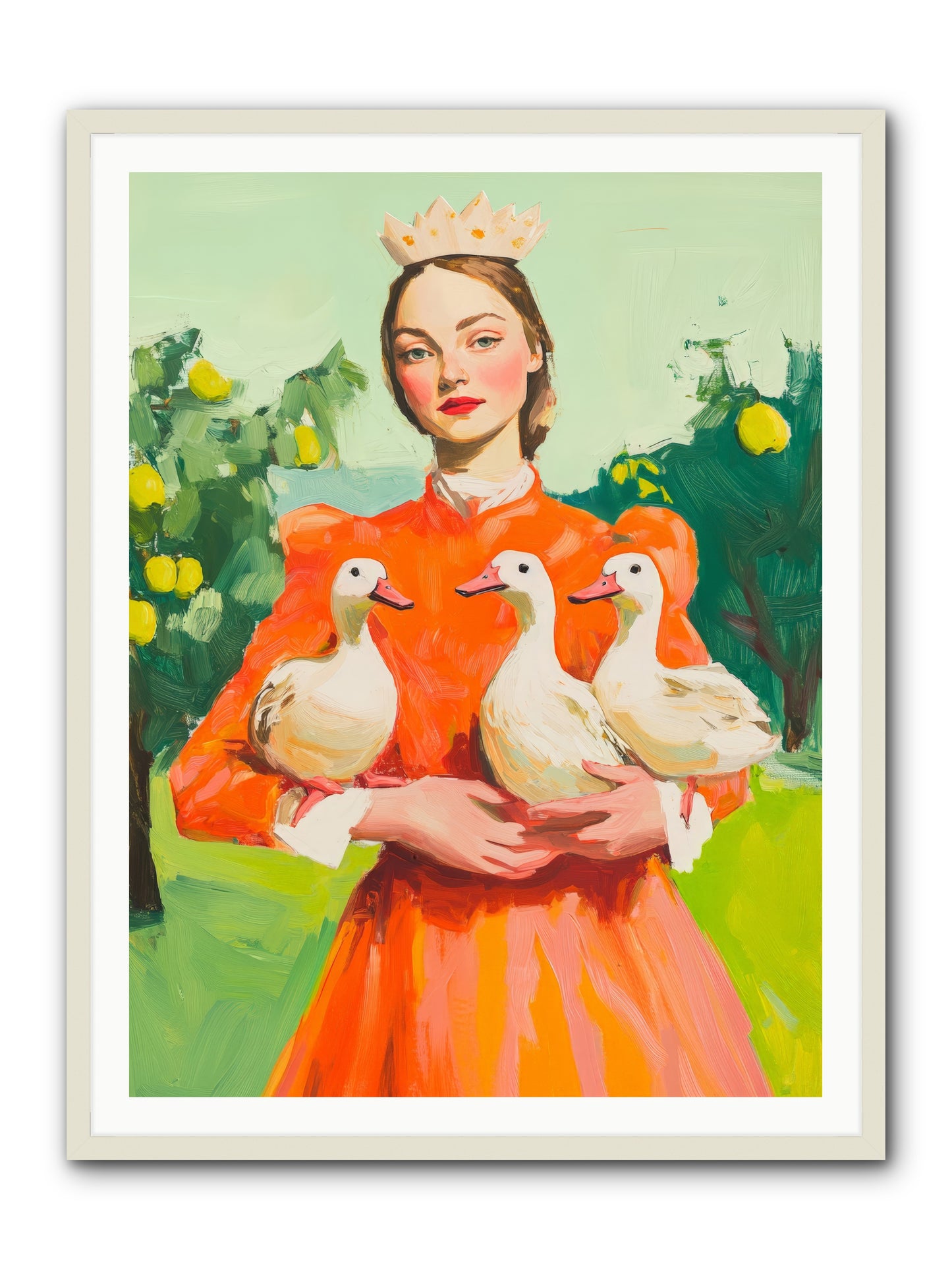 How Wings Found LoveRez2 -- Framed Print - White 36x48