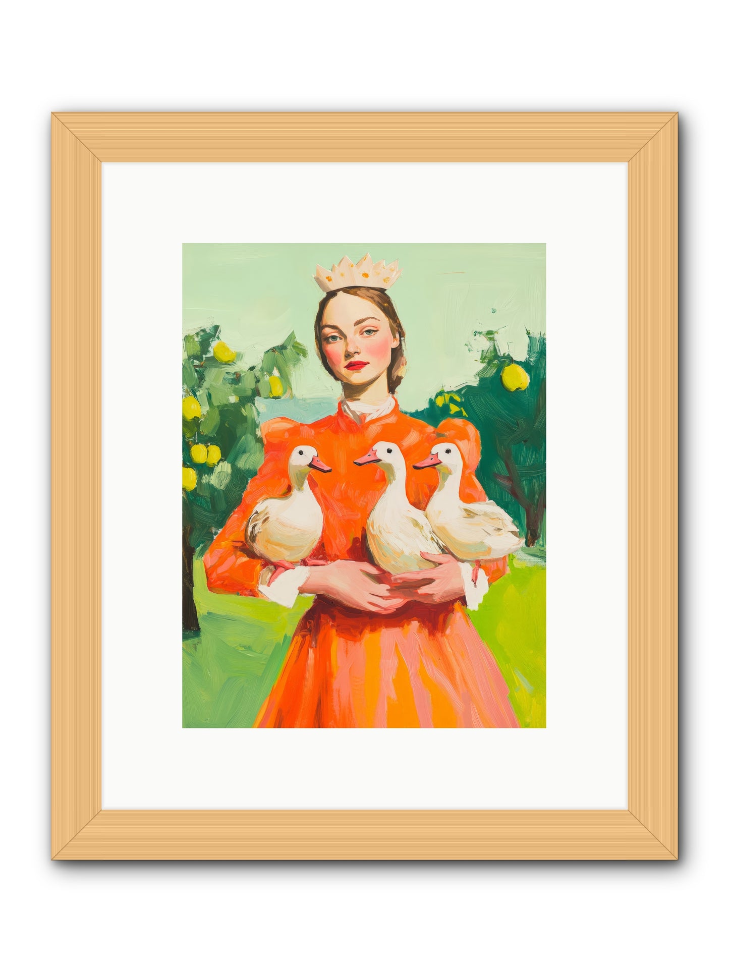 How Wings Found LoveRez2 -- Framed Print - Natural 9x12