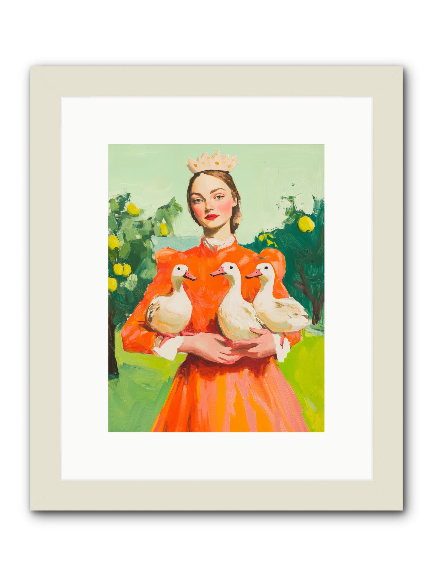 How Wings Found LoveRez2 -- Framed Print - White 9x12