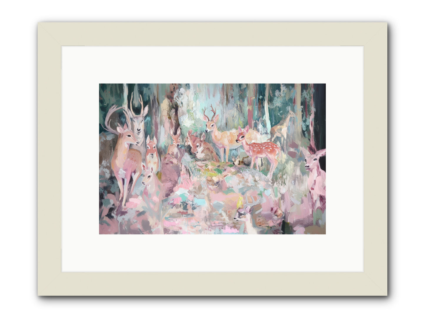 Huntington Glen -- Framed Print - White 12x8
