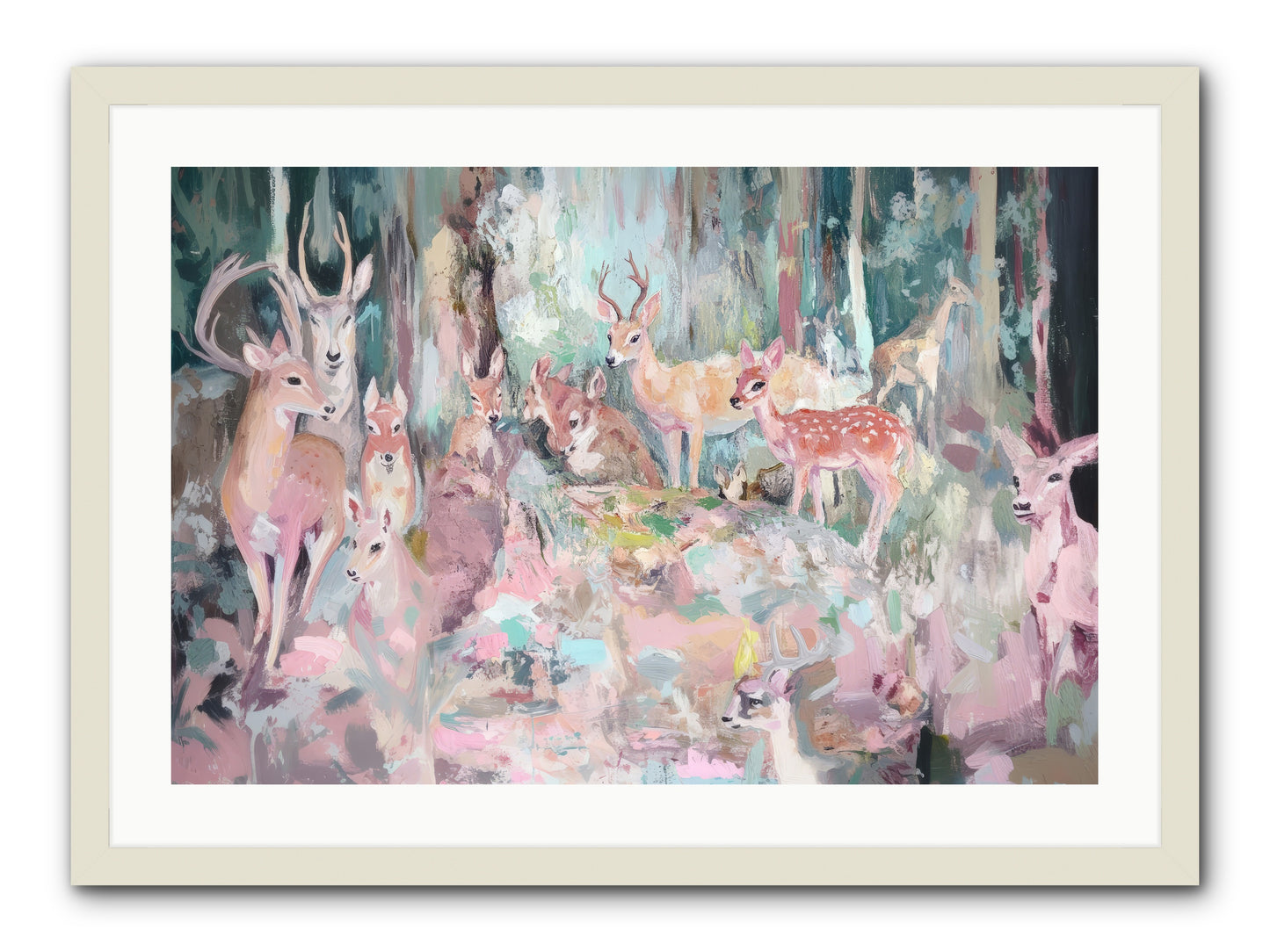 Huntington Glen -- Framed Print - White 30x20