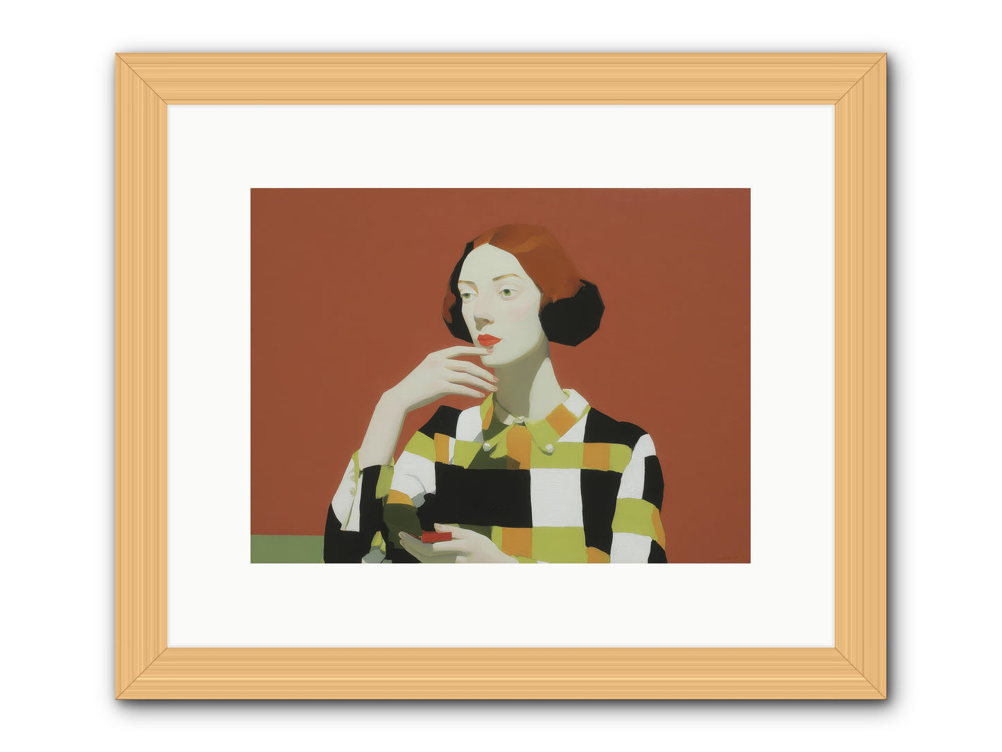 Hush of Dawn -- Framed Print - Natural 12x9