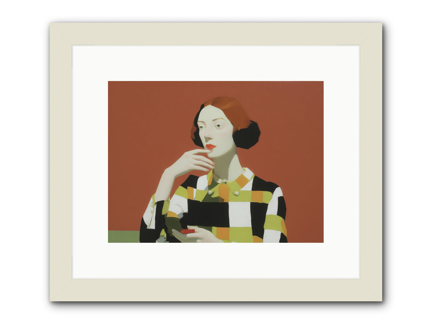 Hush of Dawn -- Framed Print - White 12x9