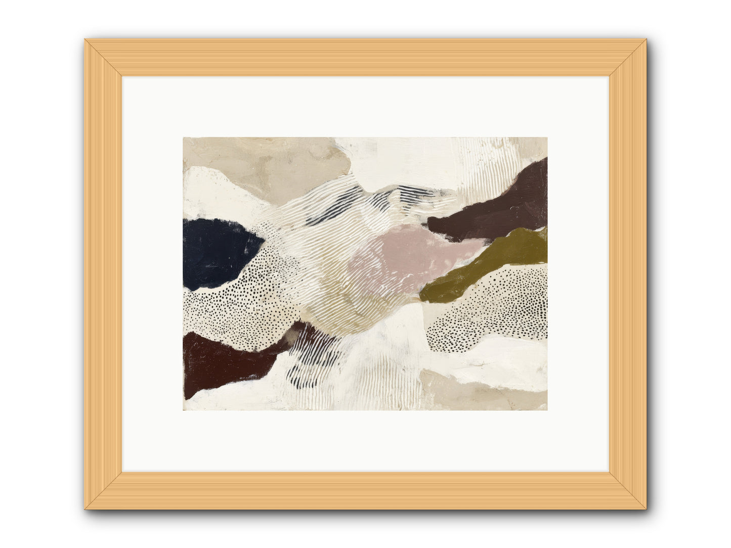 Hushed -- Framed Print - Natural 12x9