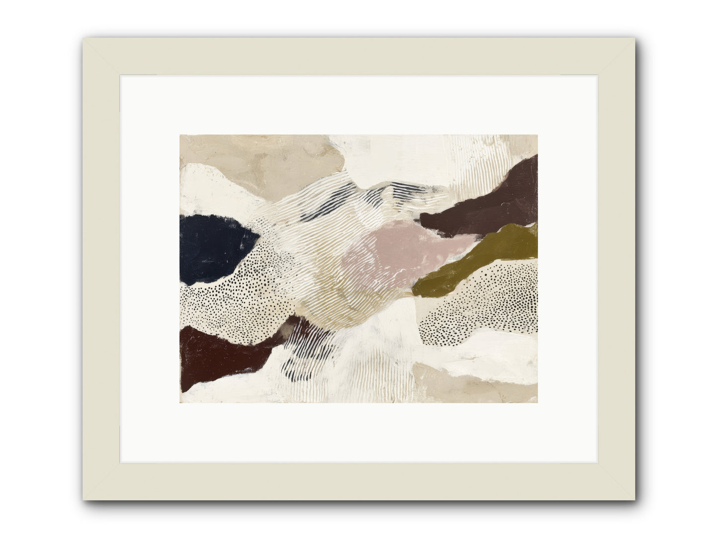 Hushed -- Framed Print - White 12x9
