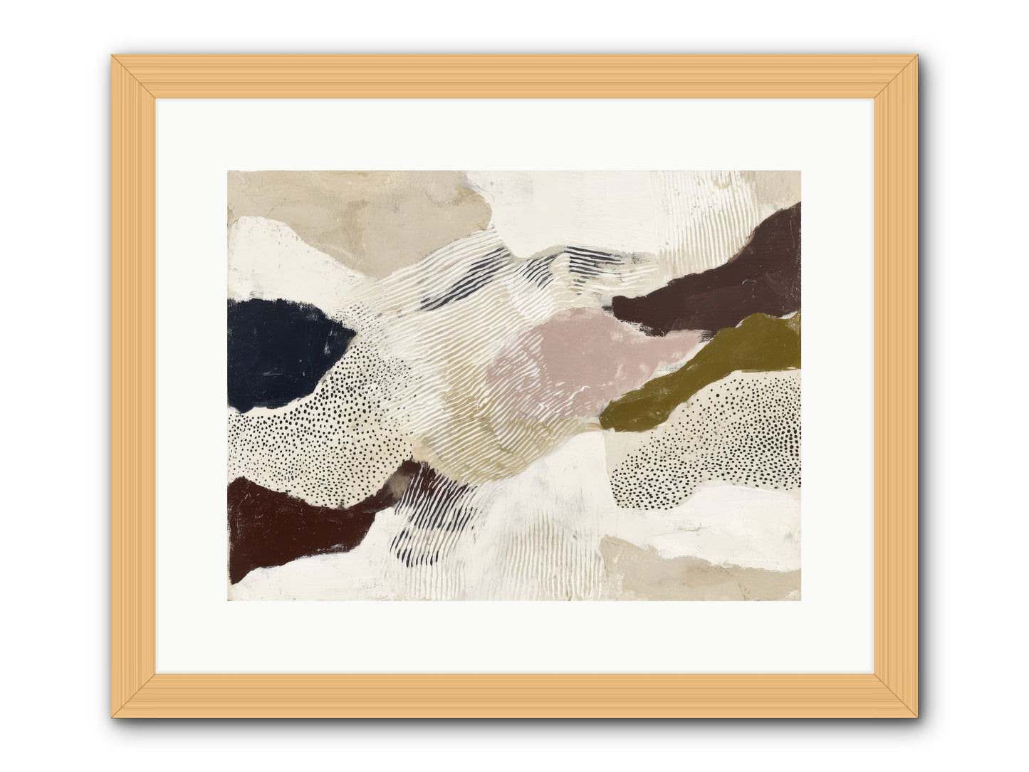 Hushed -- Framed Print - Natural 16x12