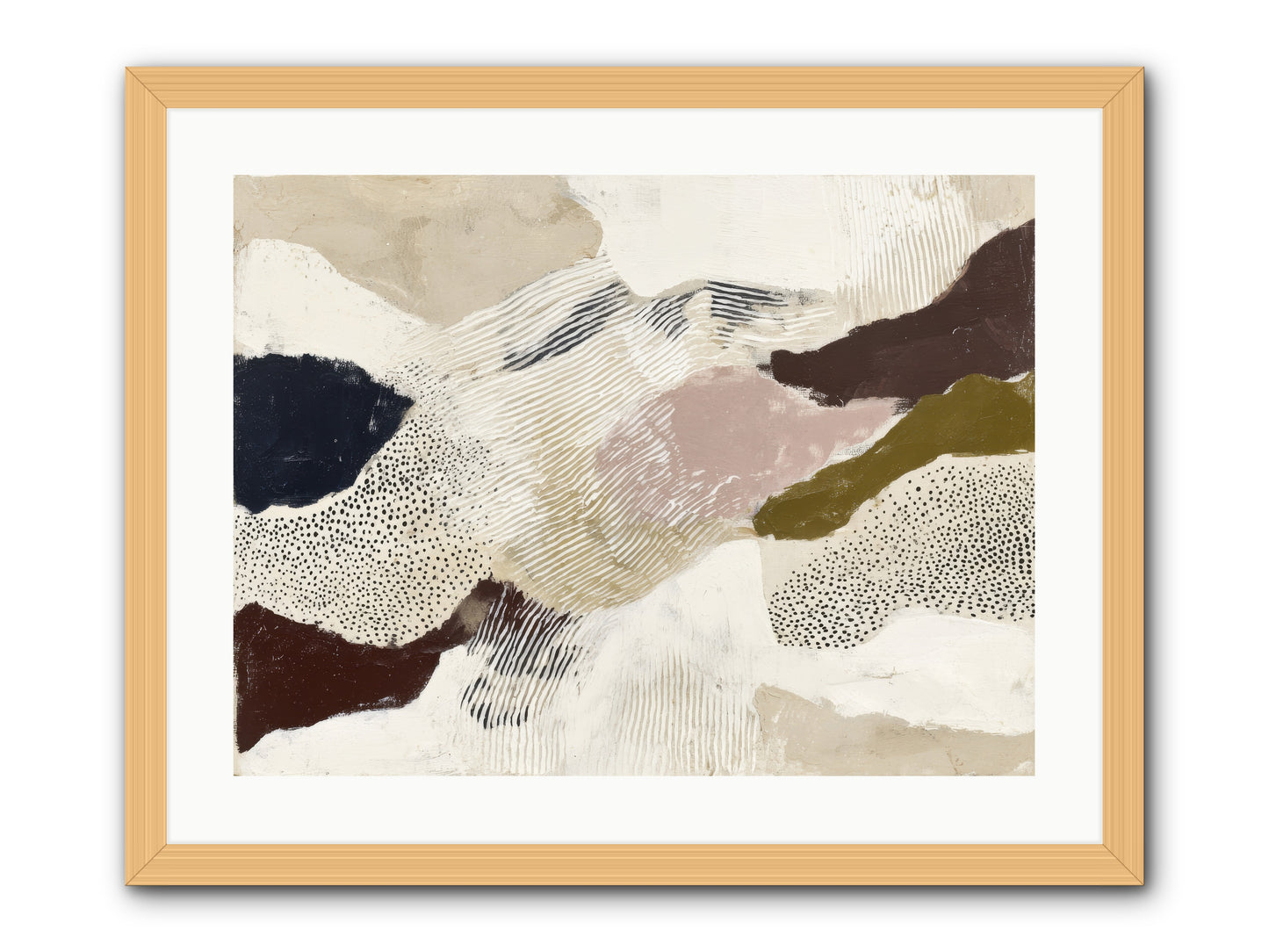 Hushed -- Framed Print - Natural 24x18