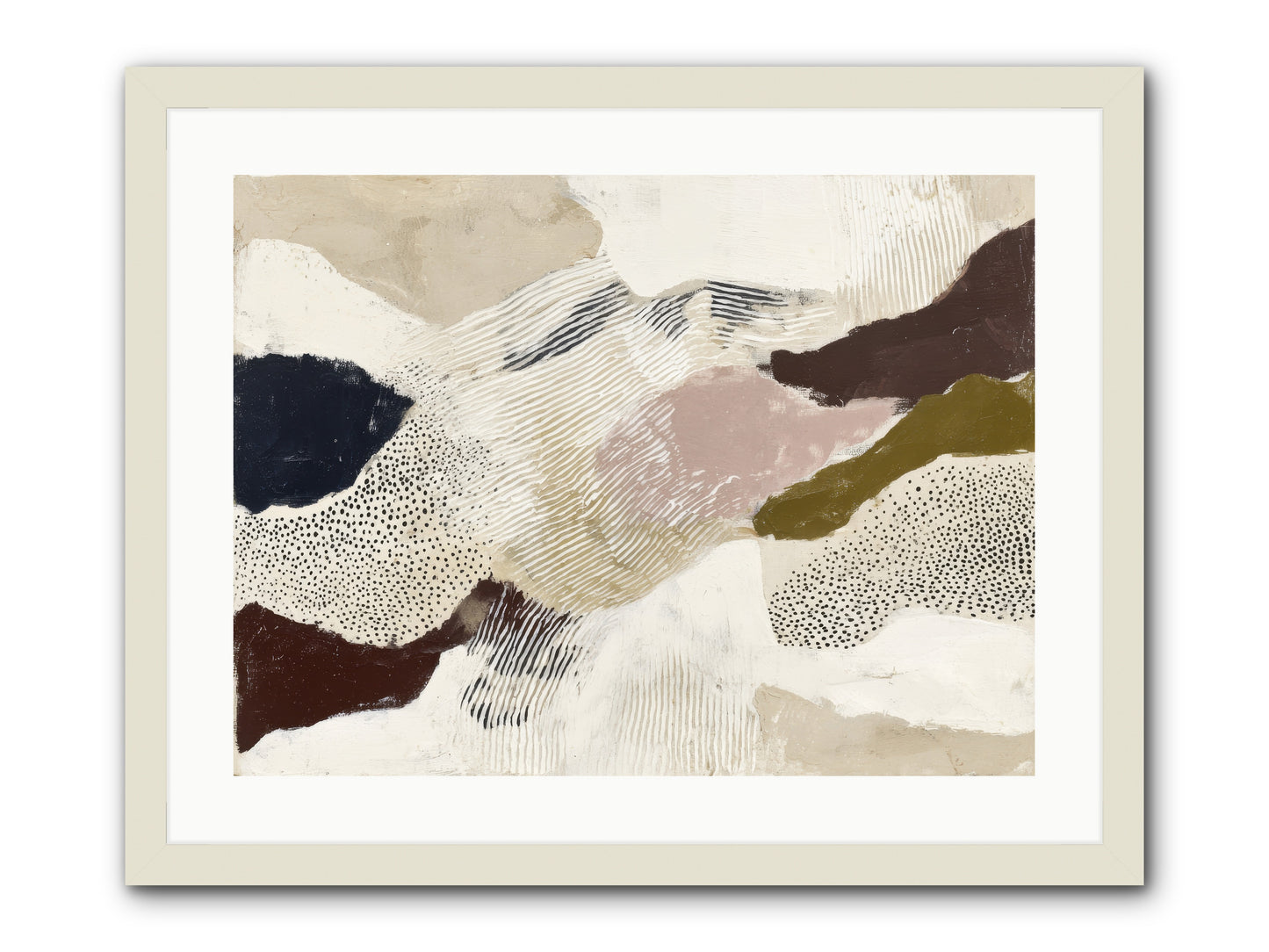 Hushed -- Framed Print - White 24x18
