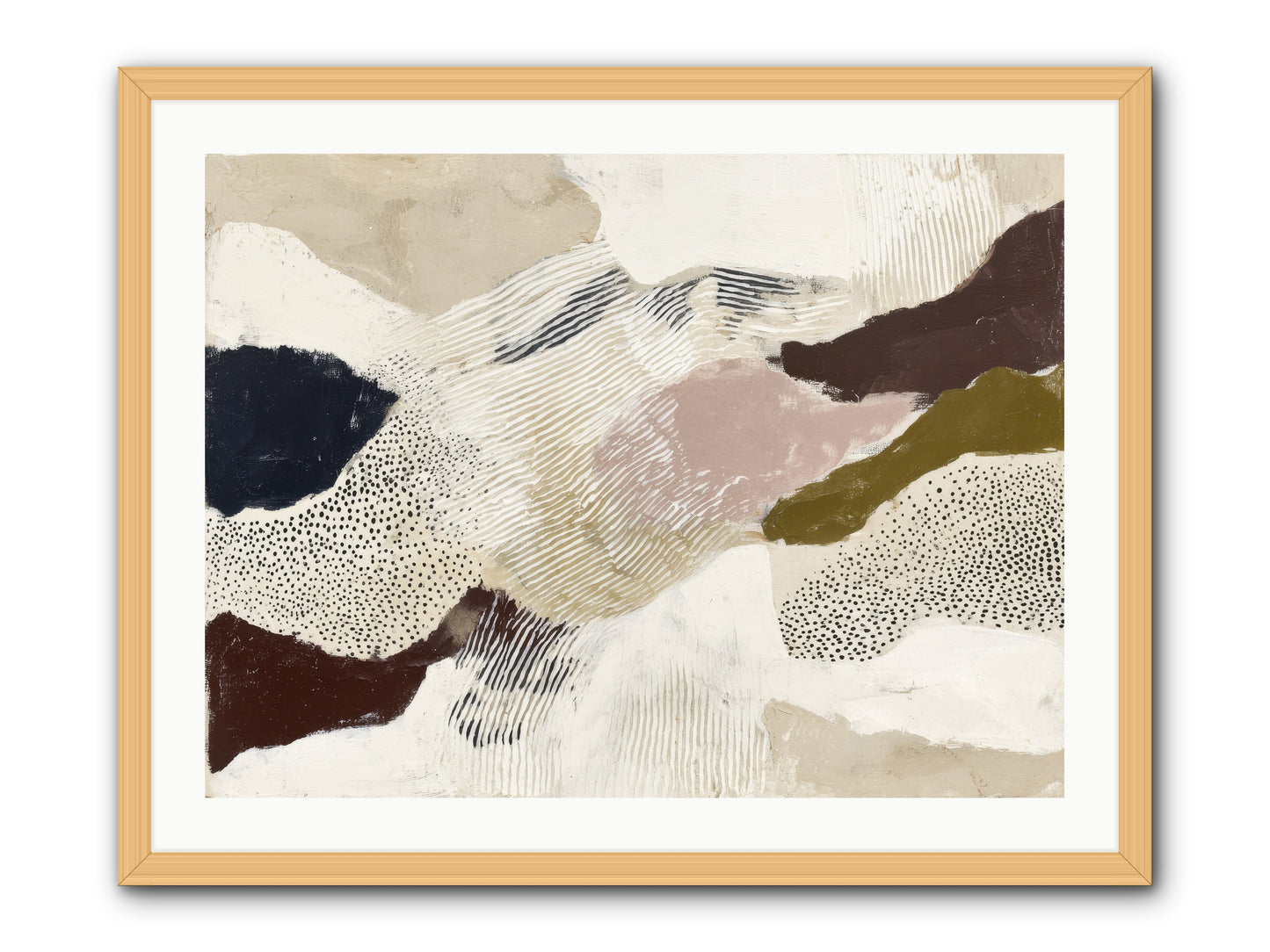 Hushed -- Framed Print - Natural 32x24