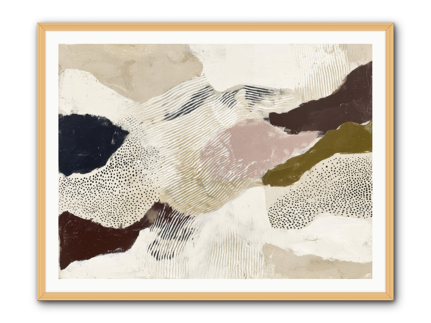 Hushed -- Framed Print - Natural 48x36