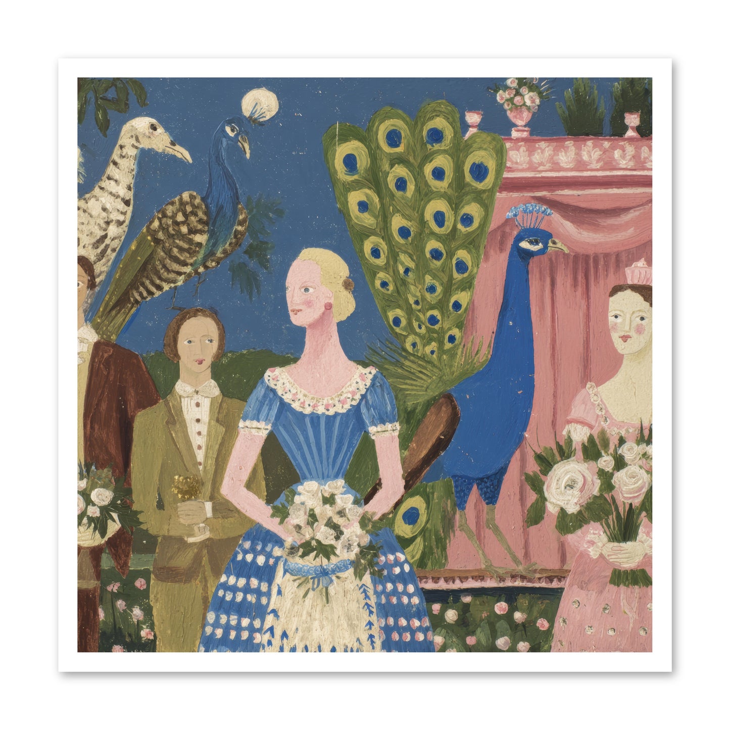Hydrangea Row House -- Paper Print 30x30