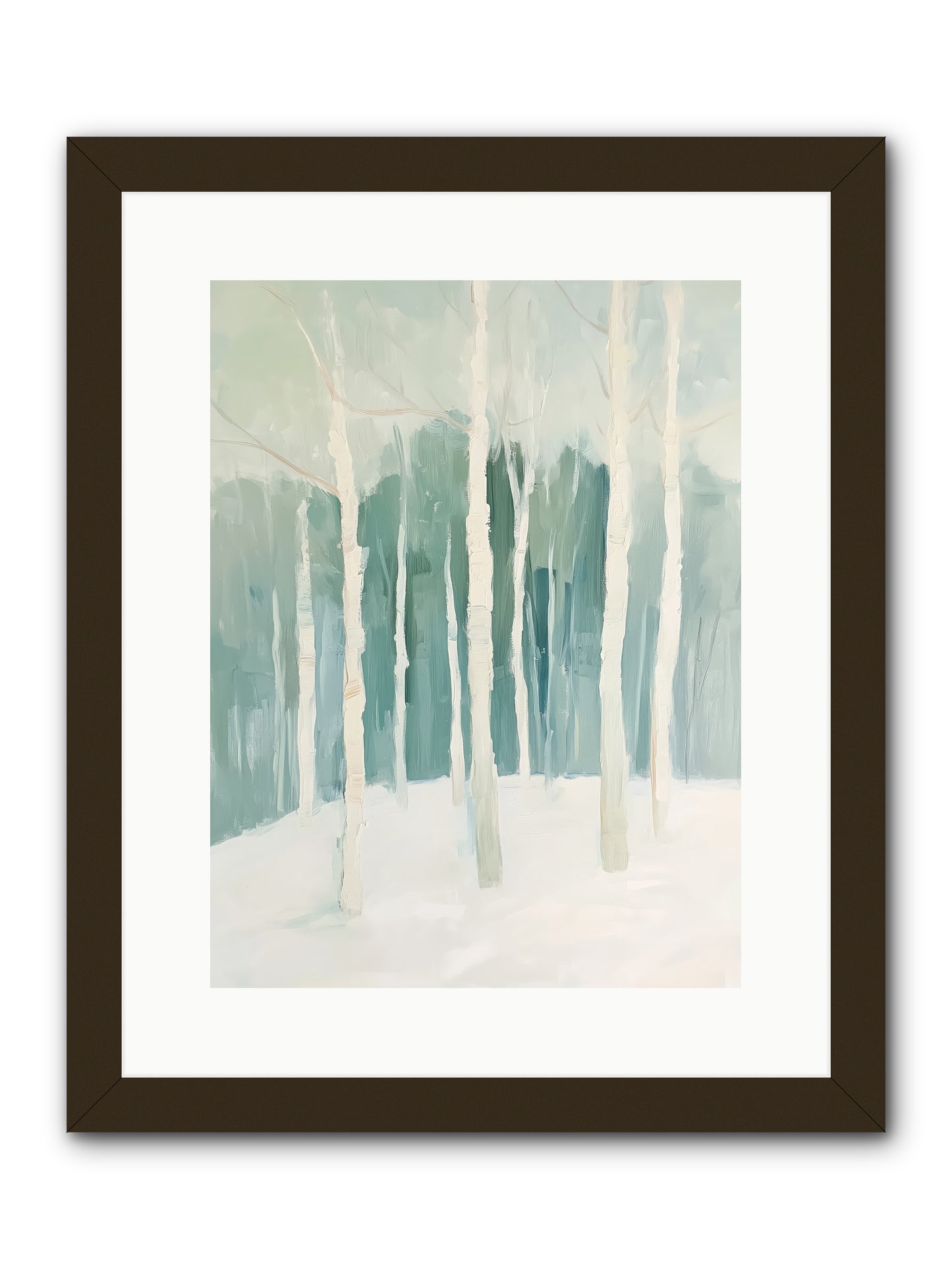 Icy Wonderland -- Framed Print - Black 12x16