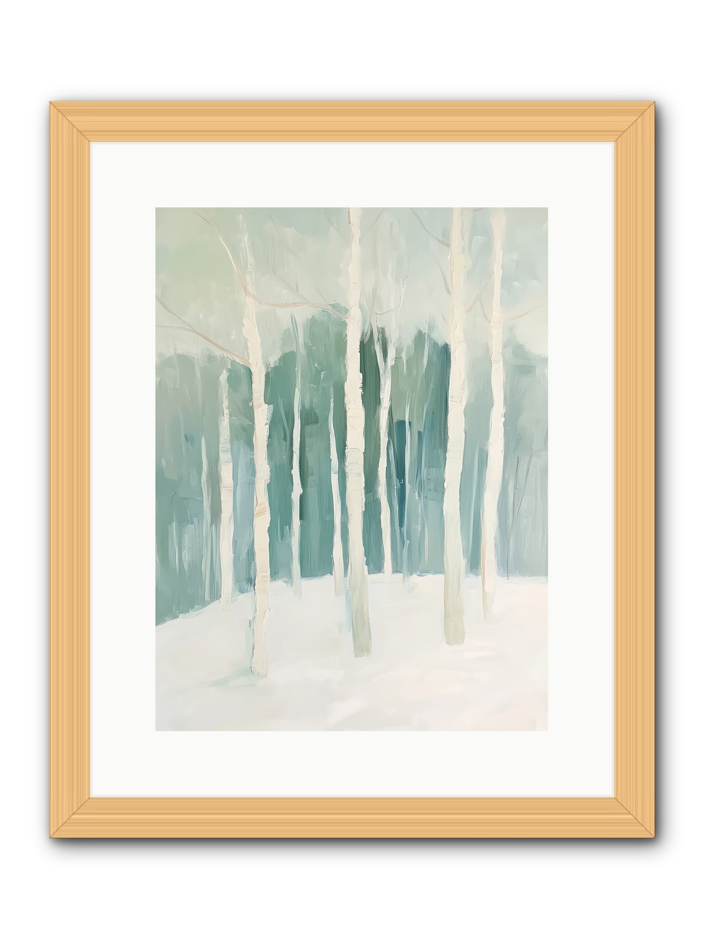 Icy Wonderland -- Framed Print - Natural 12x16