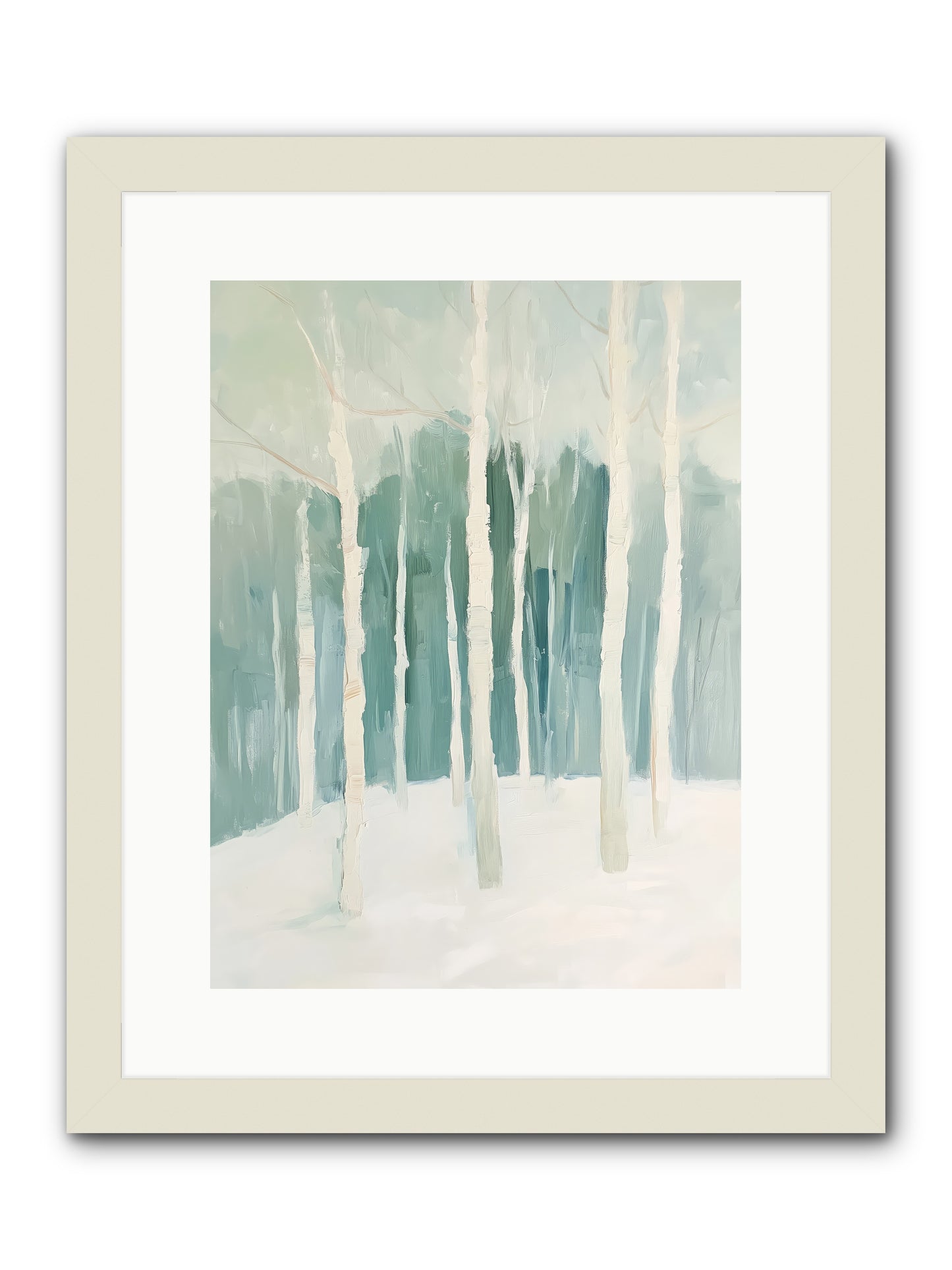 Icy Wonderland -- Framed Print - White 12x16