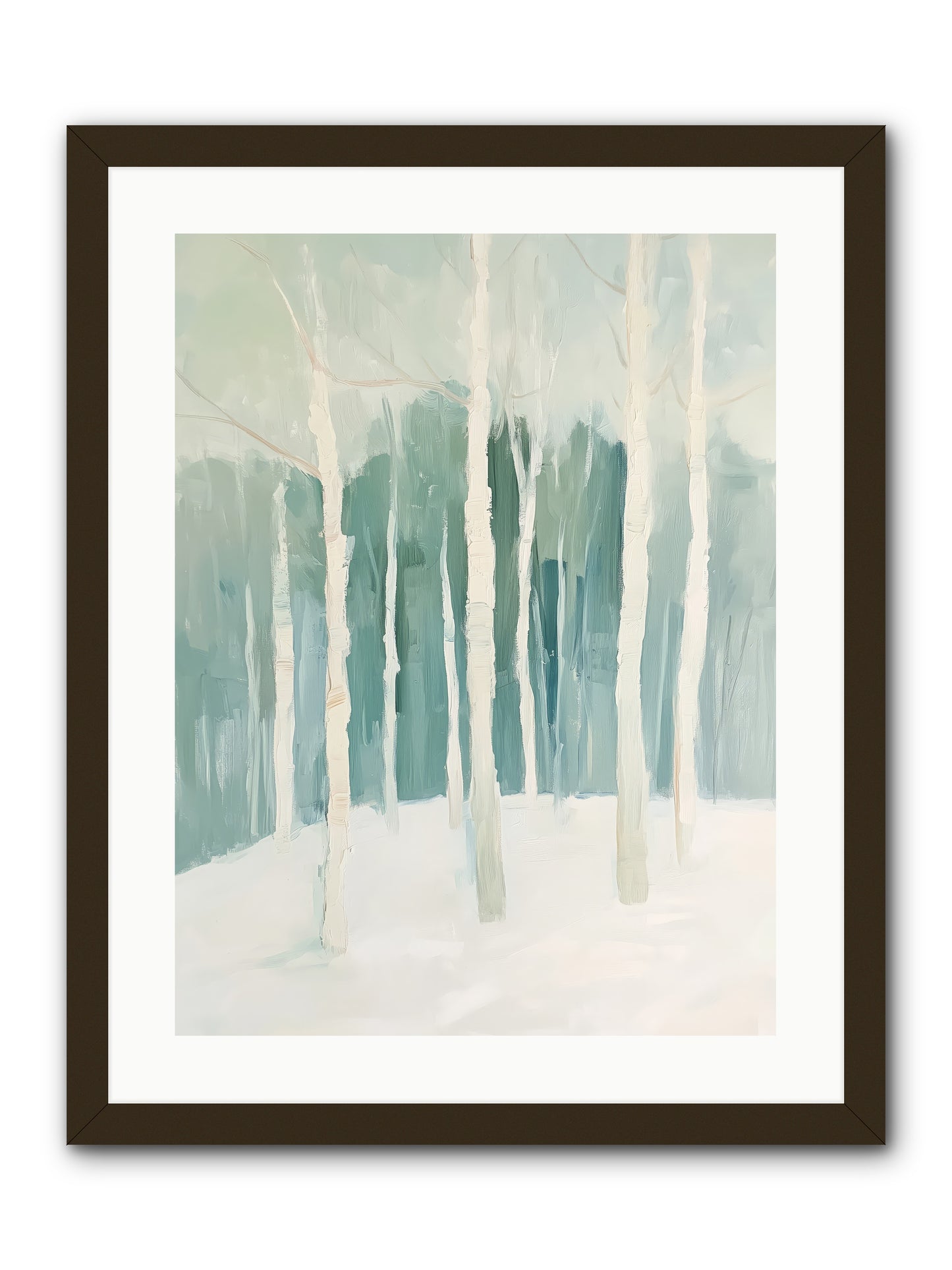 Icy Wonderland -- Framed Print - Black 18x24