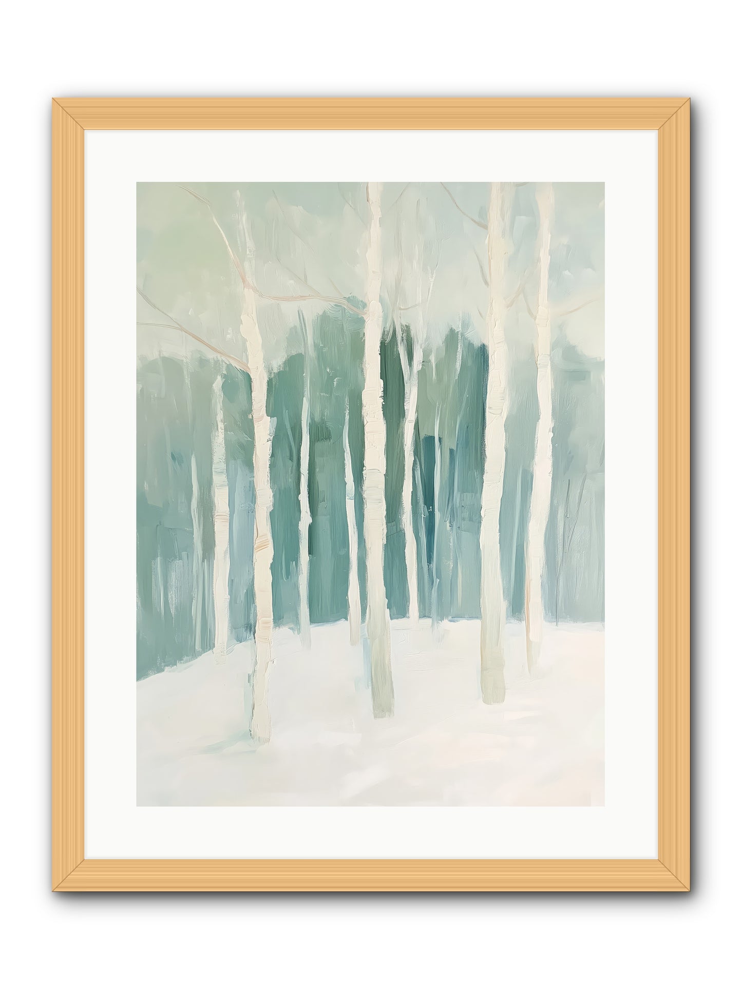 Icy Wonderland -- Framed Print - Natural 18x24