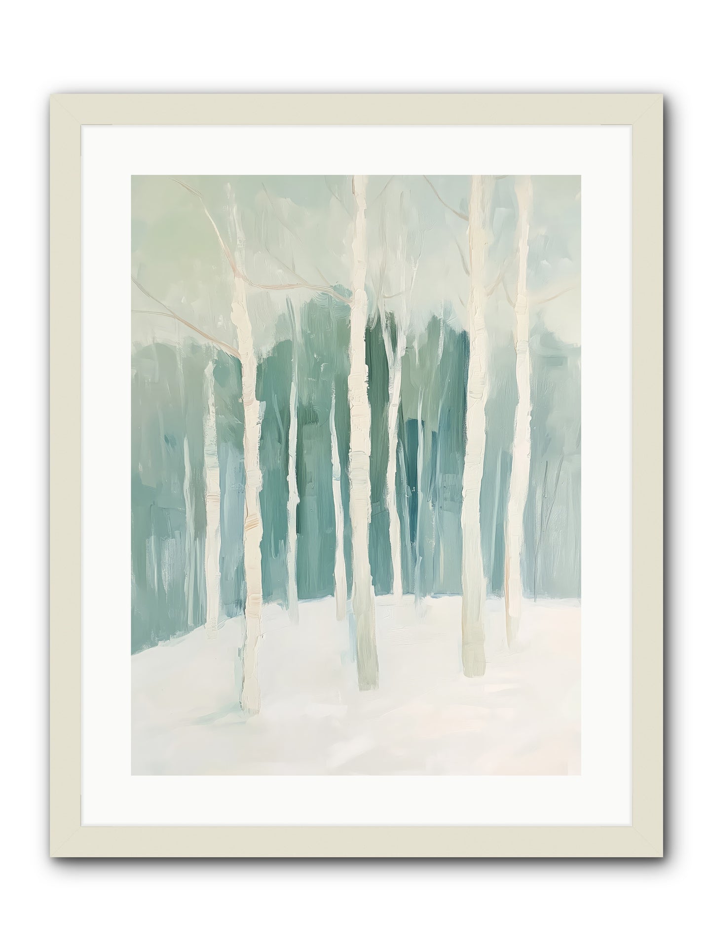 Icy Wonderland -- Framed Print - White 18x24