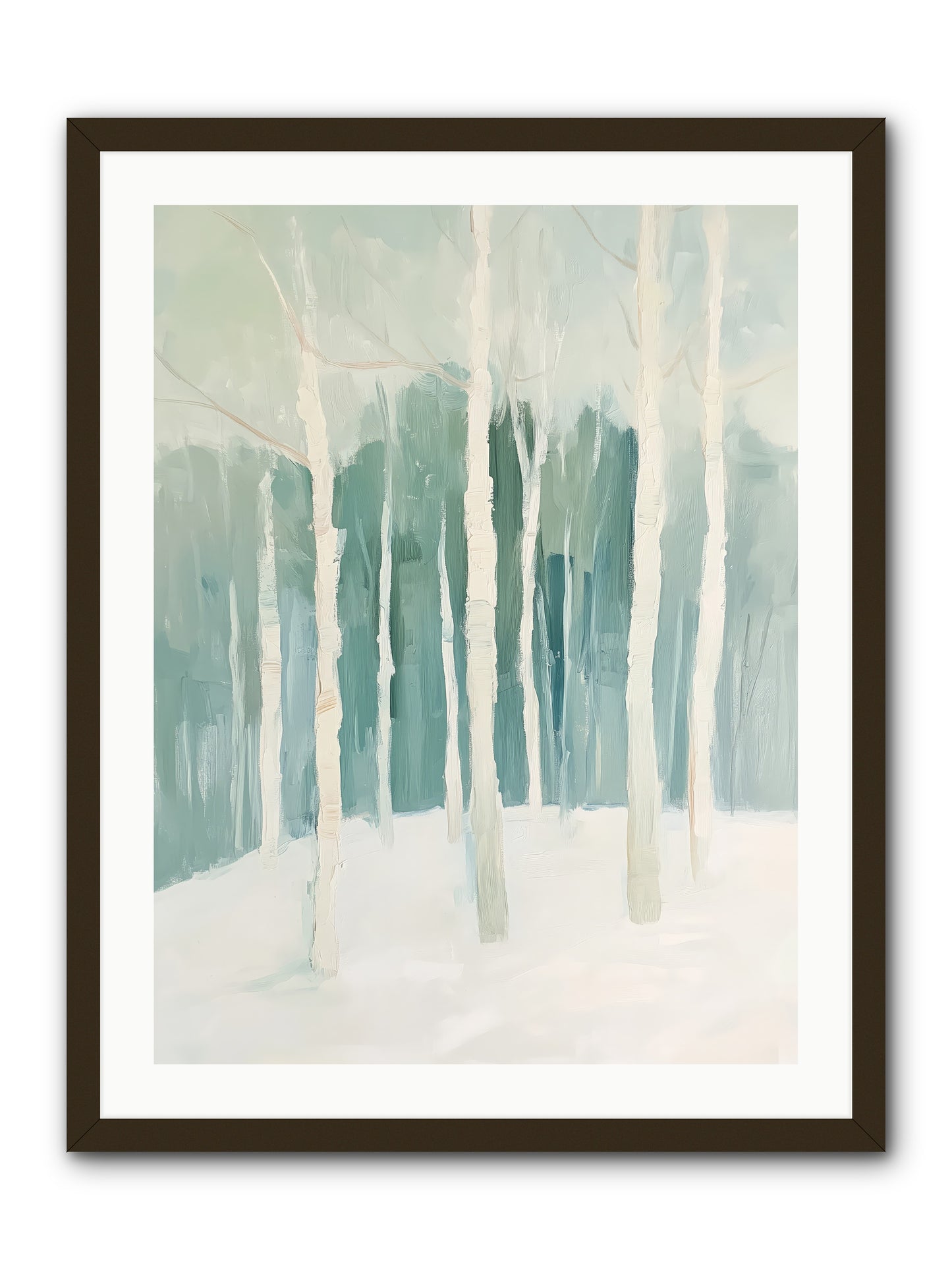 Icy Wonderland -- Framed Print - Black 24x32