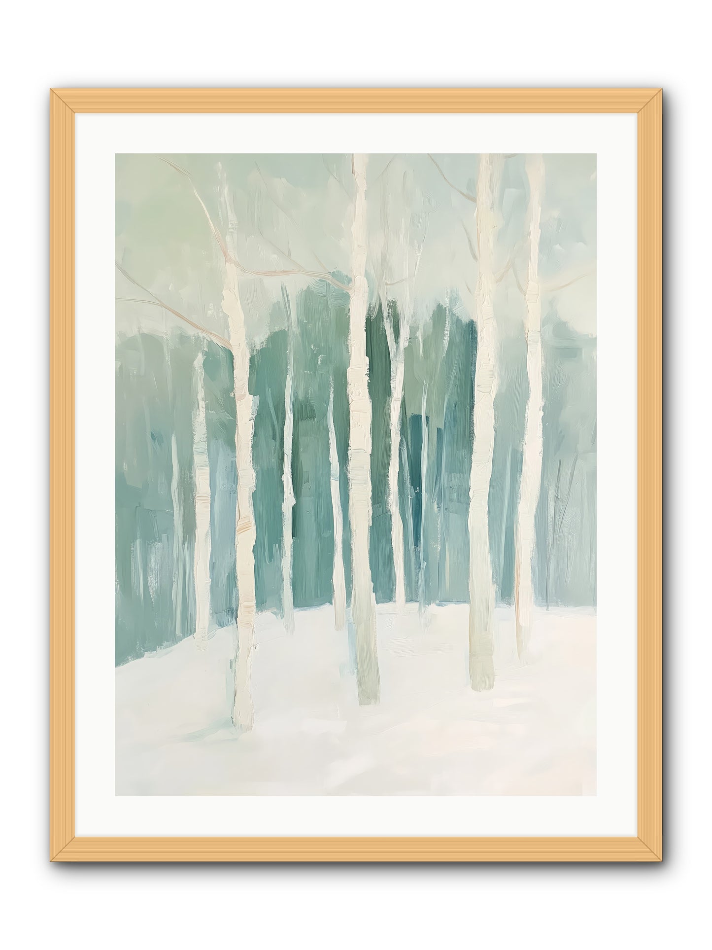Icy Wonderland -- Framed Print - Natural 24x32