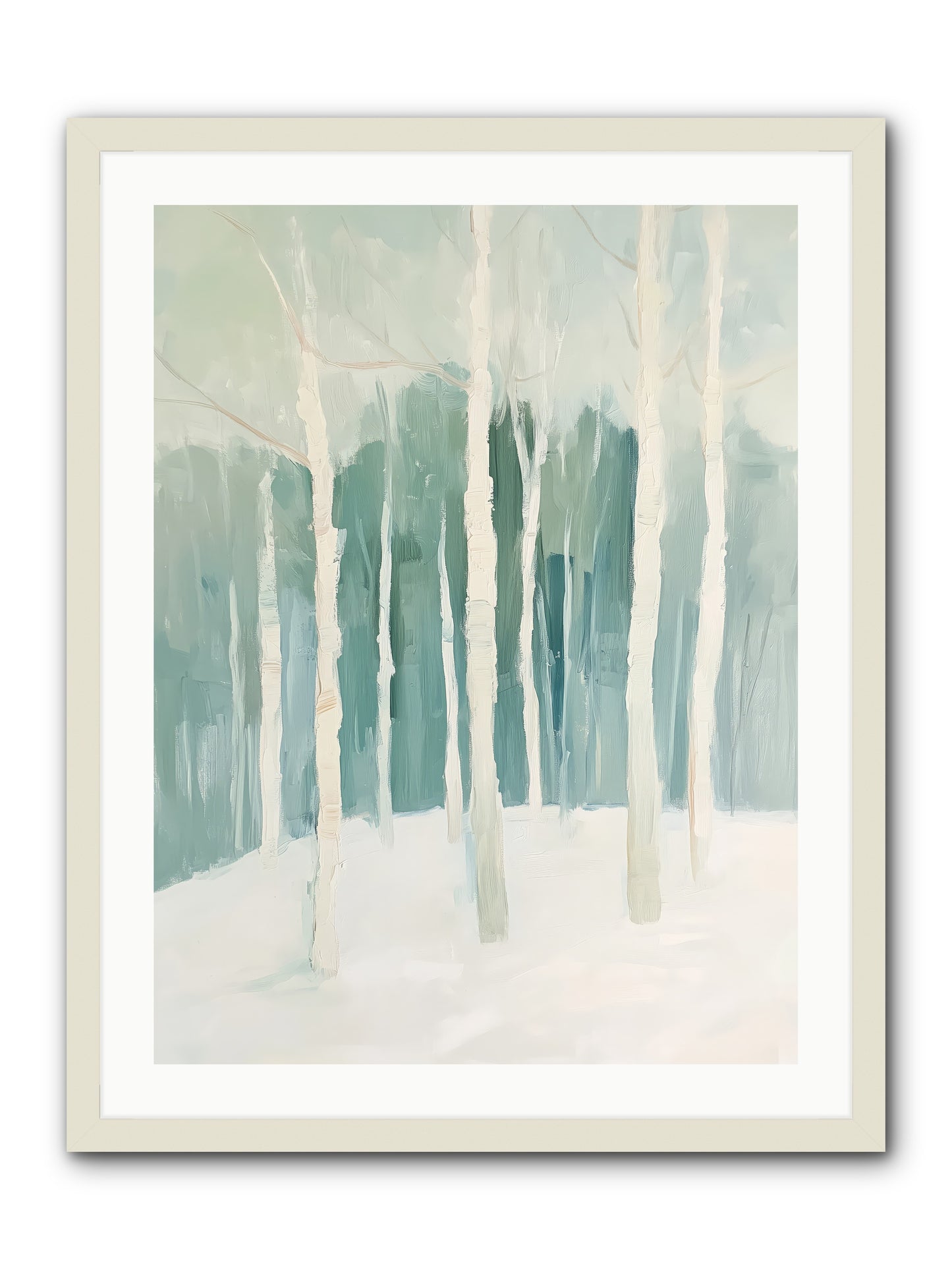 Icy Wonderland -- Framed Print - White 24x32