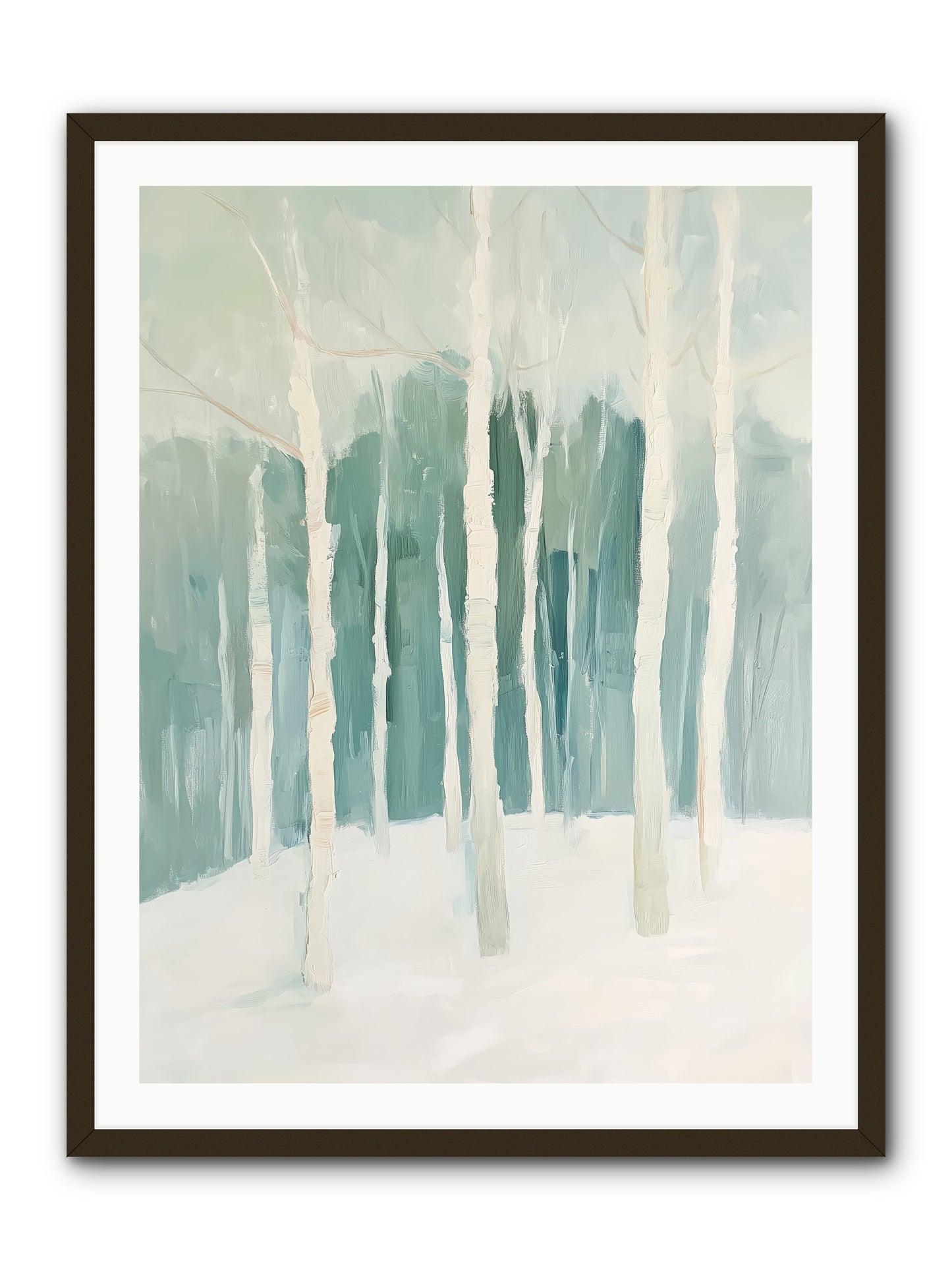 Icy Wonderland -- Framed Print - Black 30x40