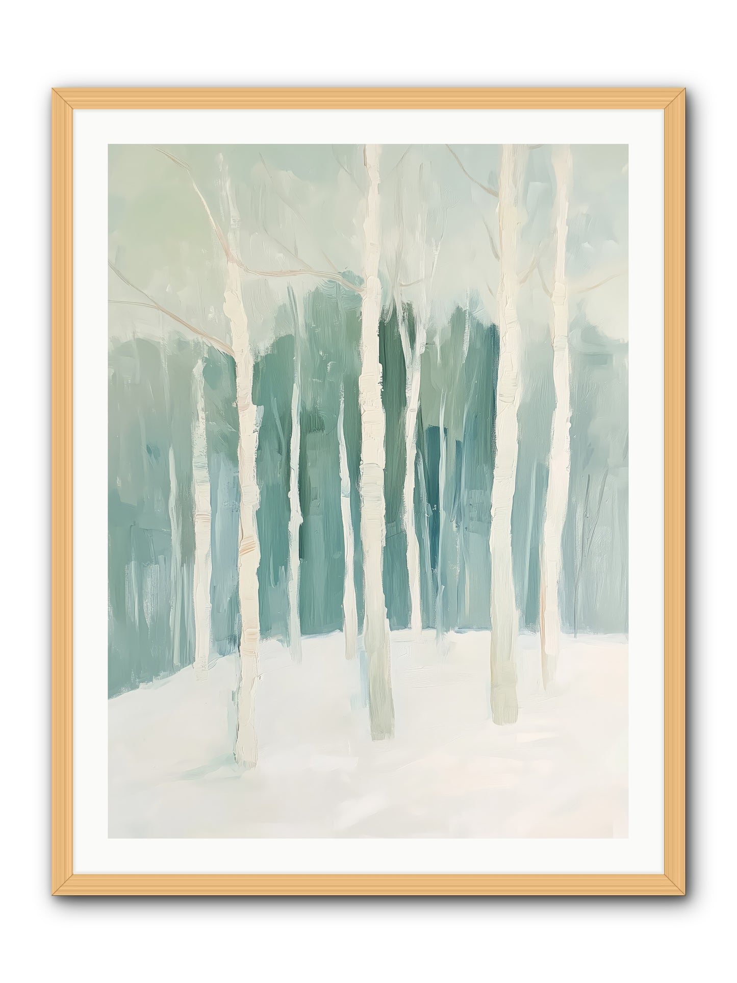 Icy Wonderland -- Framed Print - Natural 30x40