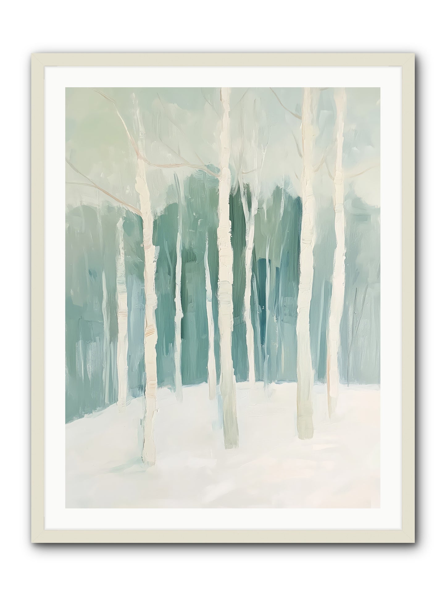 Icy Wonderland -- Framed Print - White 30x40