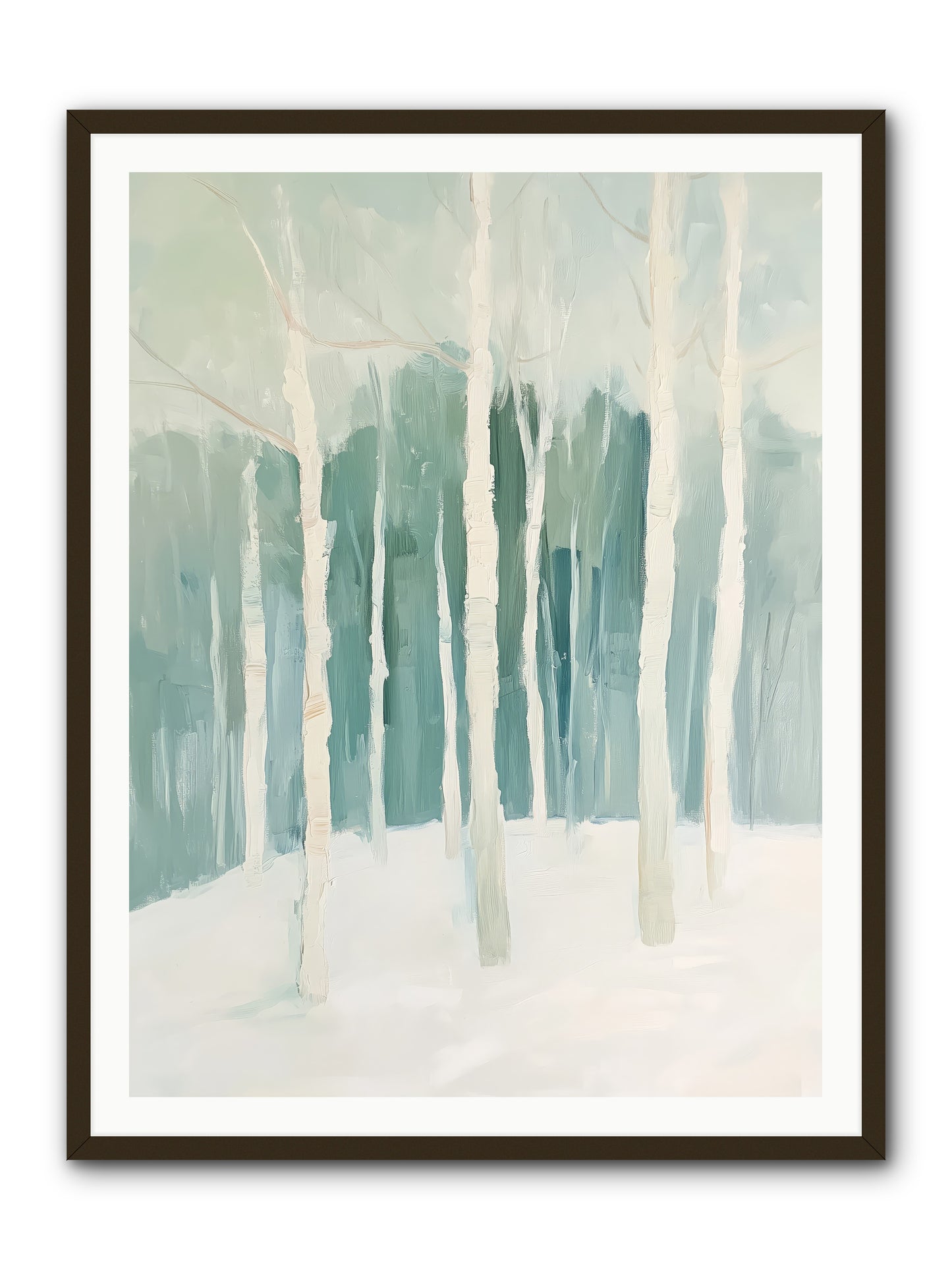 Icy Wonderland -- Framed Print - Black 36x48