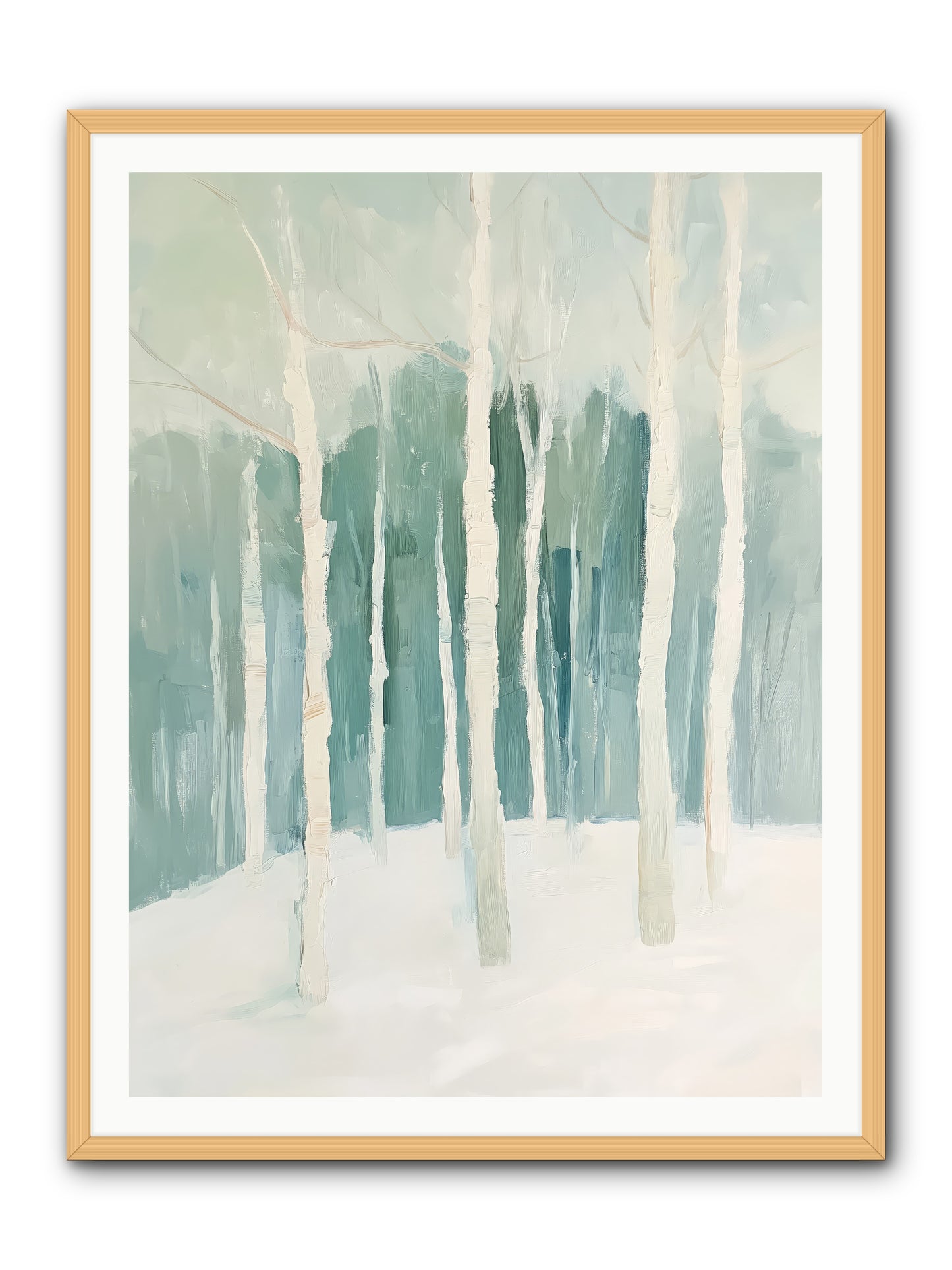 Icy Wonderland -- Framed Print - Natural 36x48