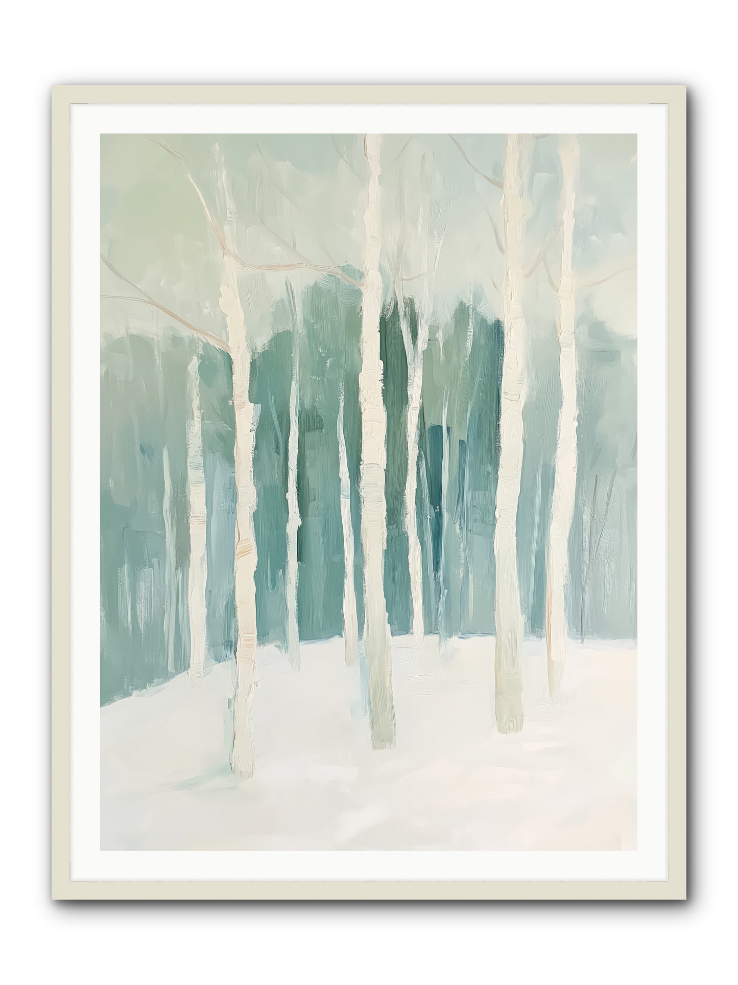Icy Wonderland -- Framed Print - White 36x48