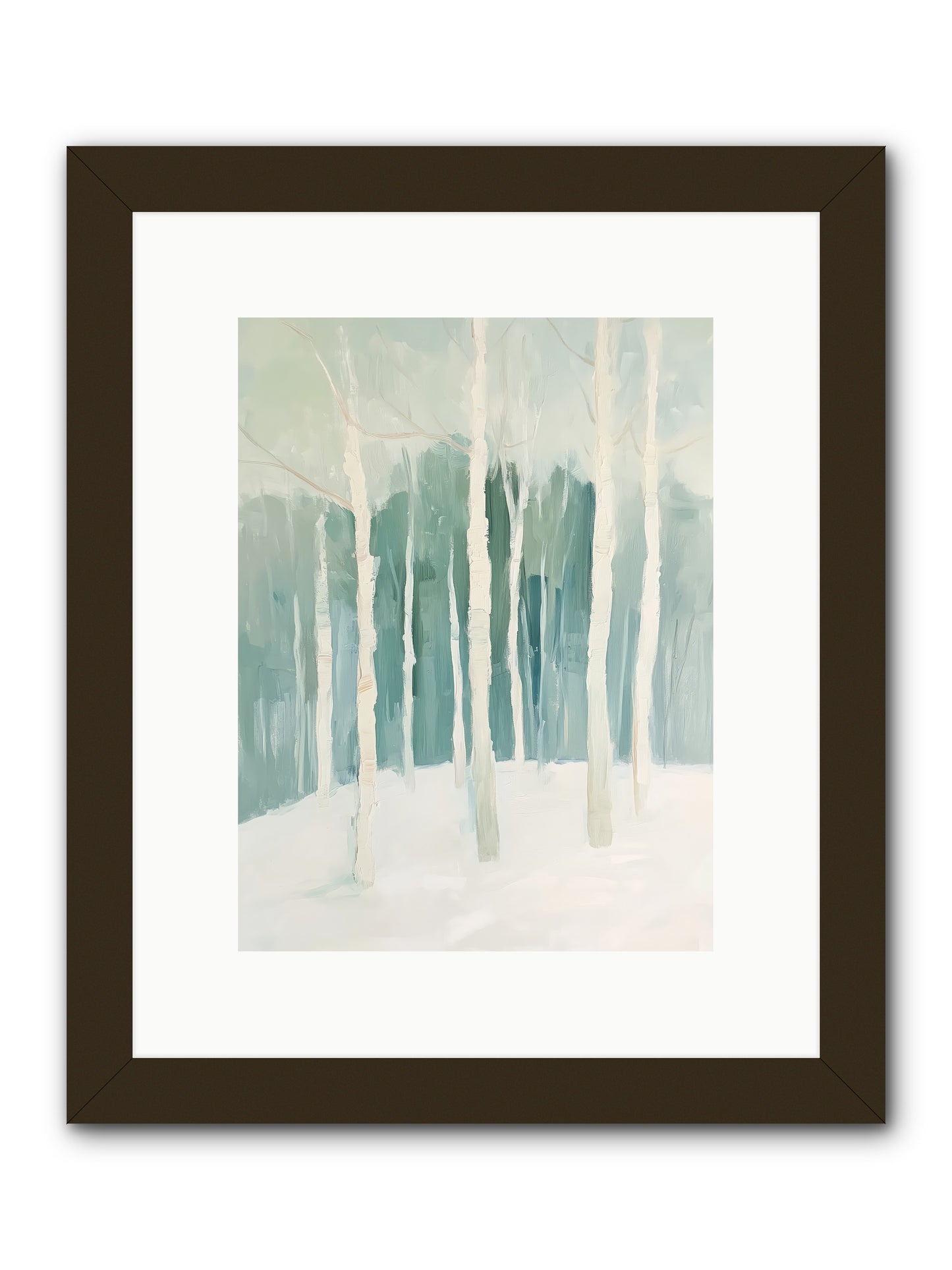 Icy Wonderland -- Framed Print - Black 9x12