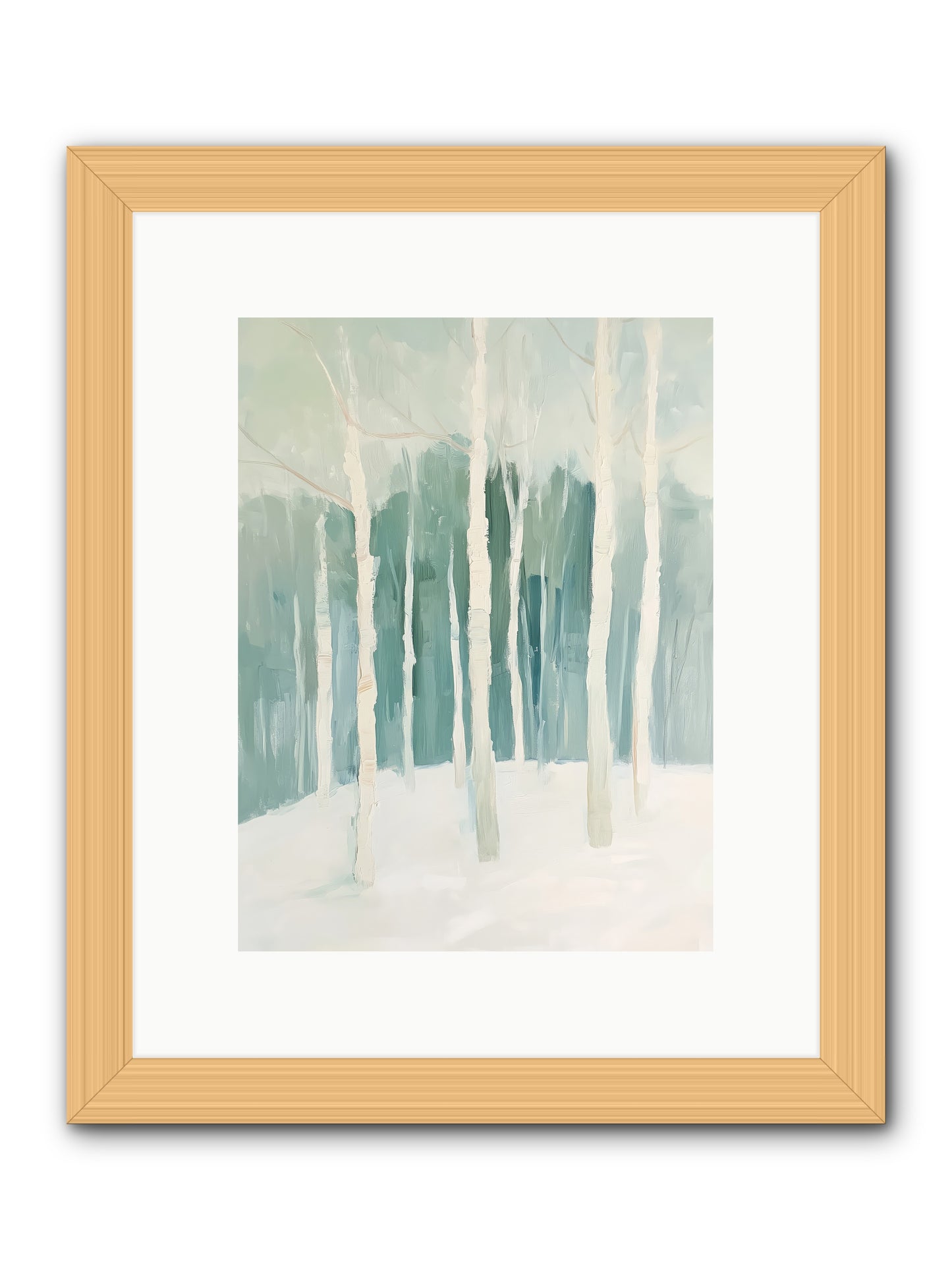Icy Wonderland -- Framed Print - Natural 9x12
