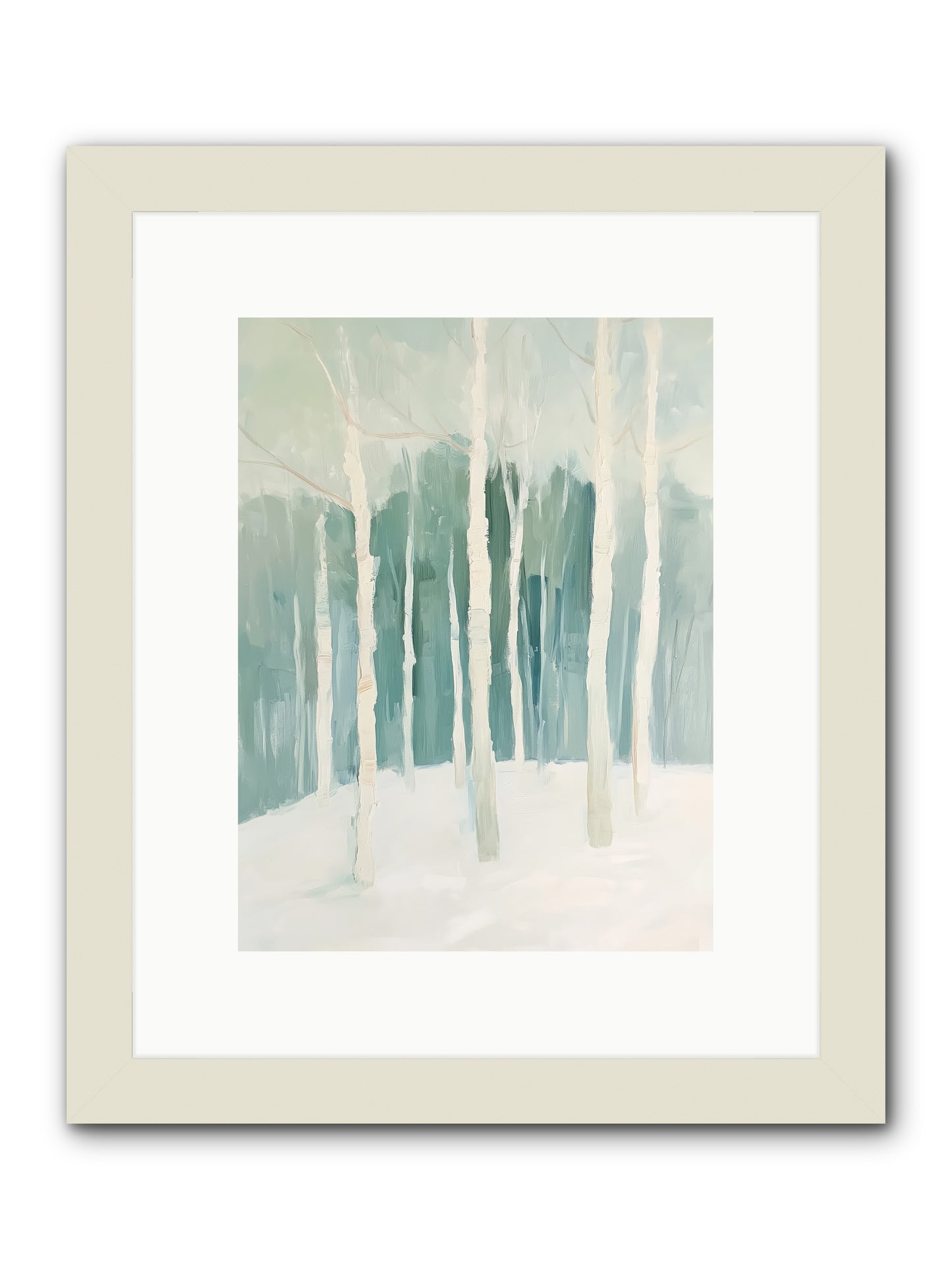 Icy Wonderland -- Framed Print - White 9x12