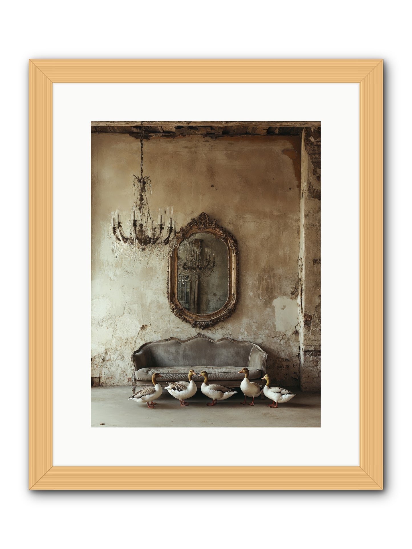 Idle Hour -- Framed Print - Natural 12x16