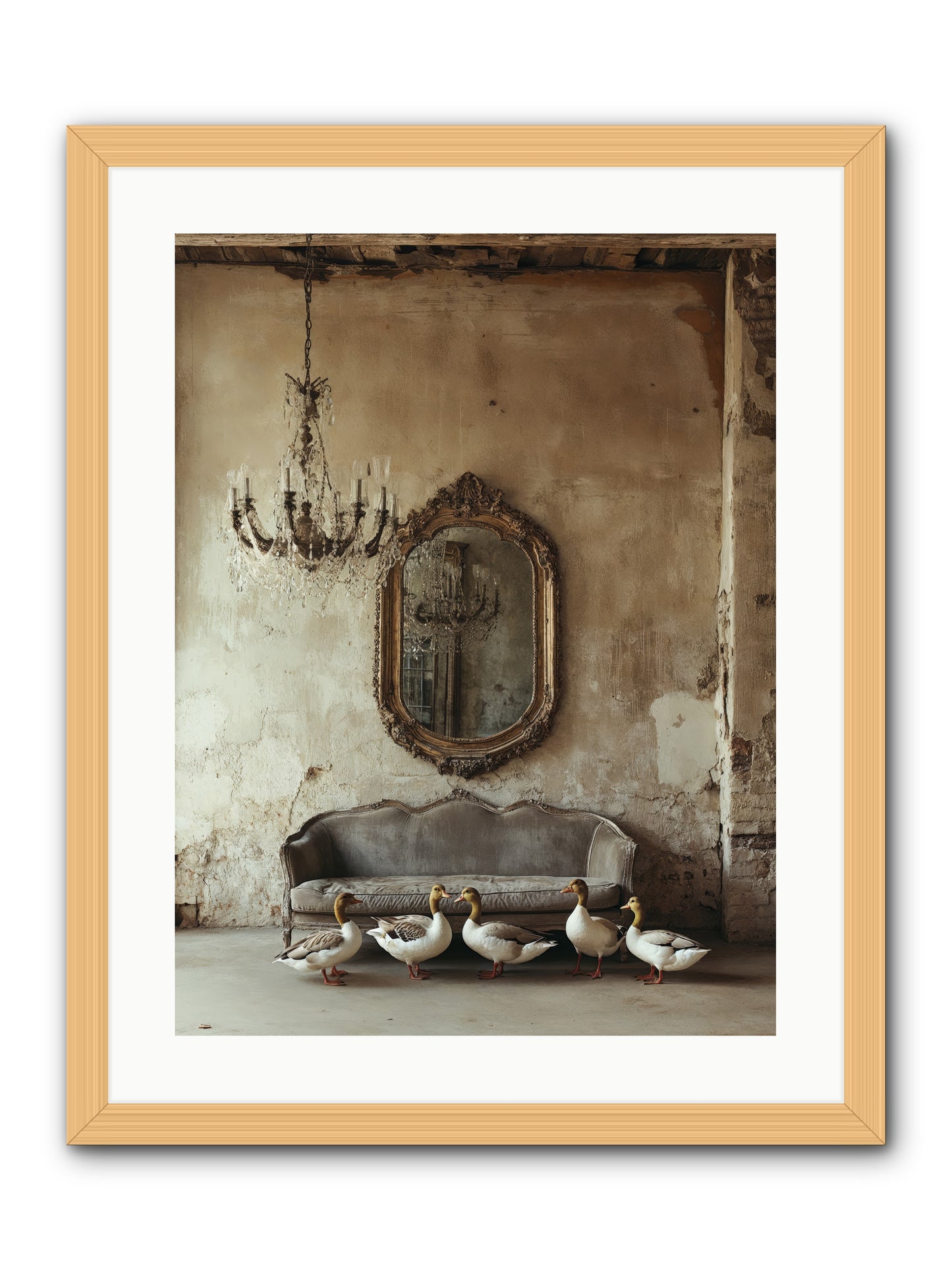 Idle Hour -- Framed Print - Natural 18x24