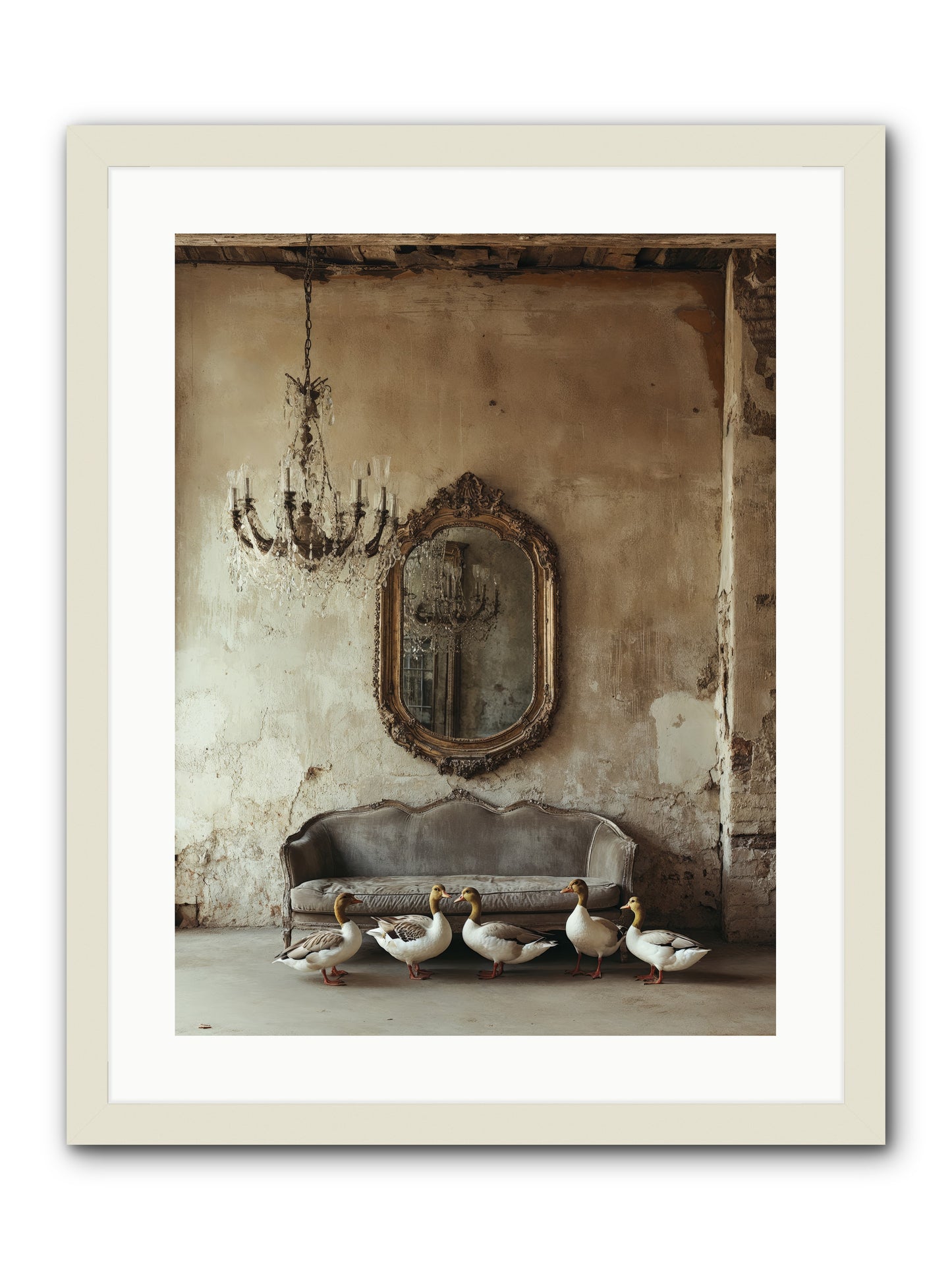 Idle Hour -- Framed Print - White 18x24