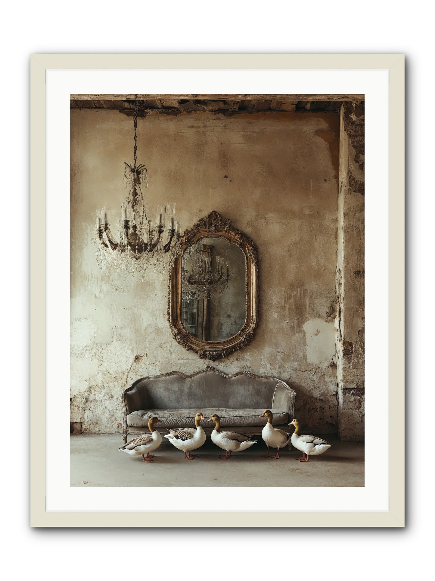 Idle Hour -- Framed Print - White 24x32