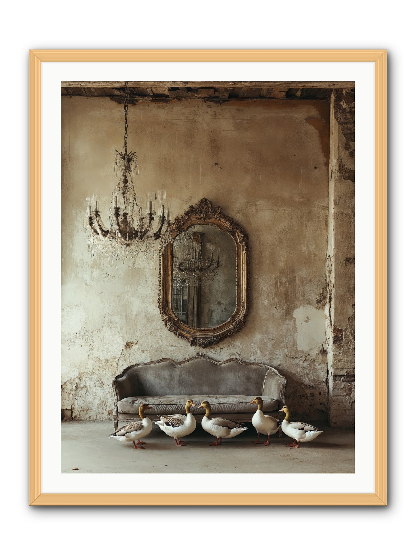 Idle Hour -- Framed Print - Natural 30x40