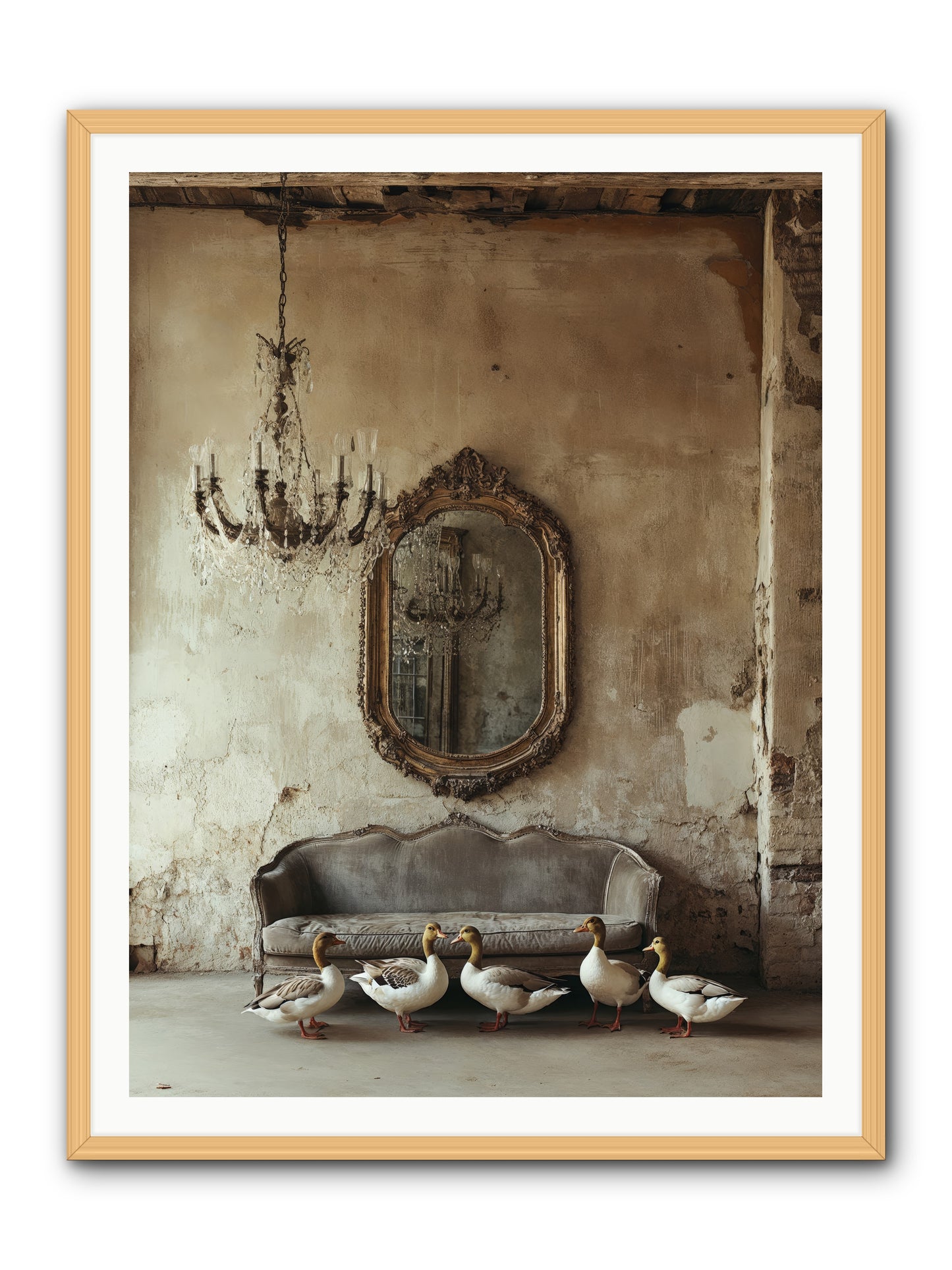 Idle Hour -- Framed Print - Natural 36x48