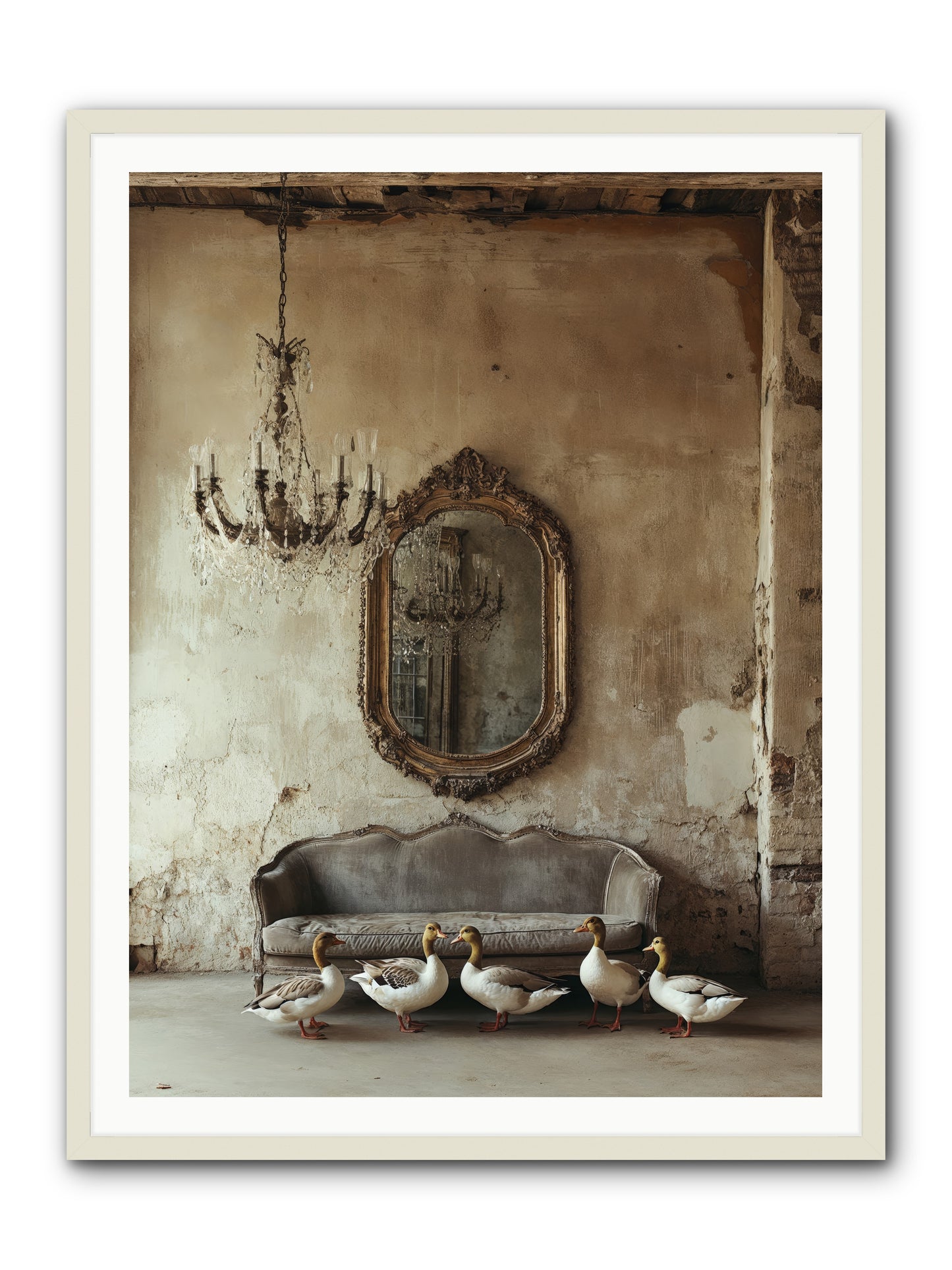 Idle Hour -- Framed Print - White 36x48