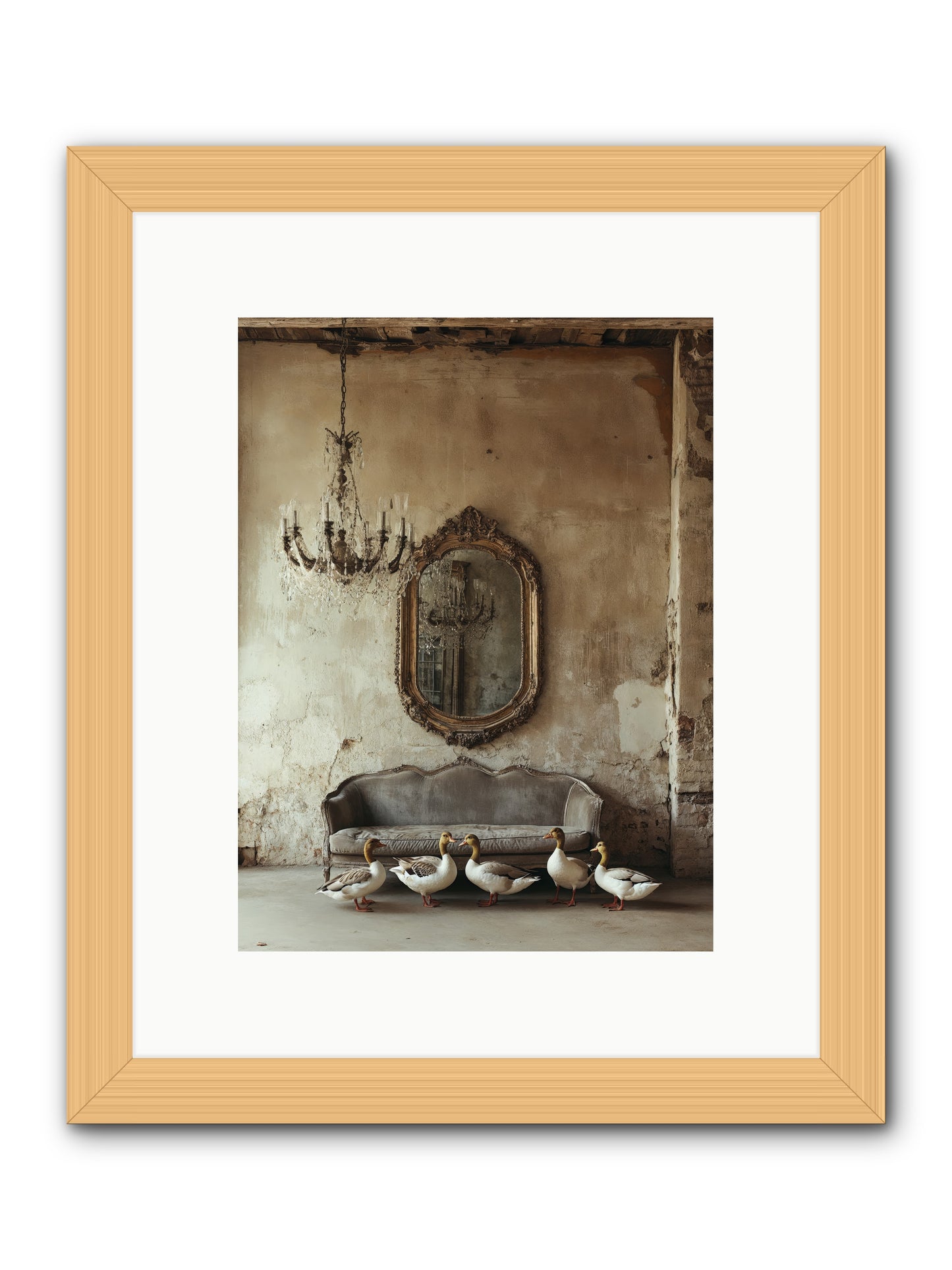 Idle Hour -- Framed Print - Natural 9x12