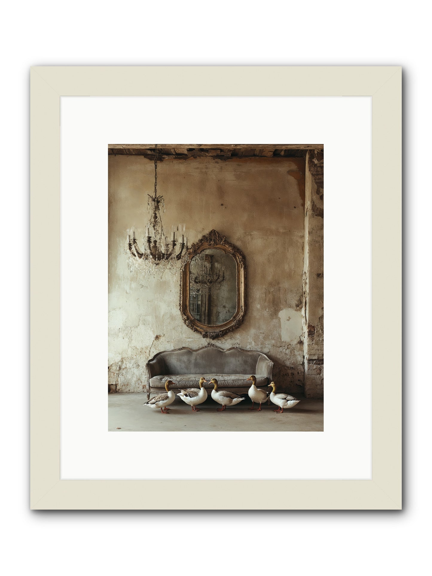 Idle Hour -- Framed Print - White 9x12