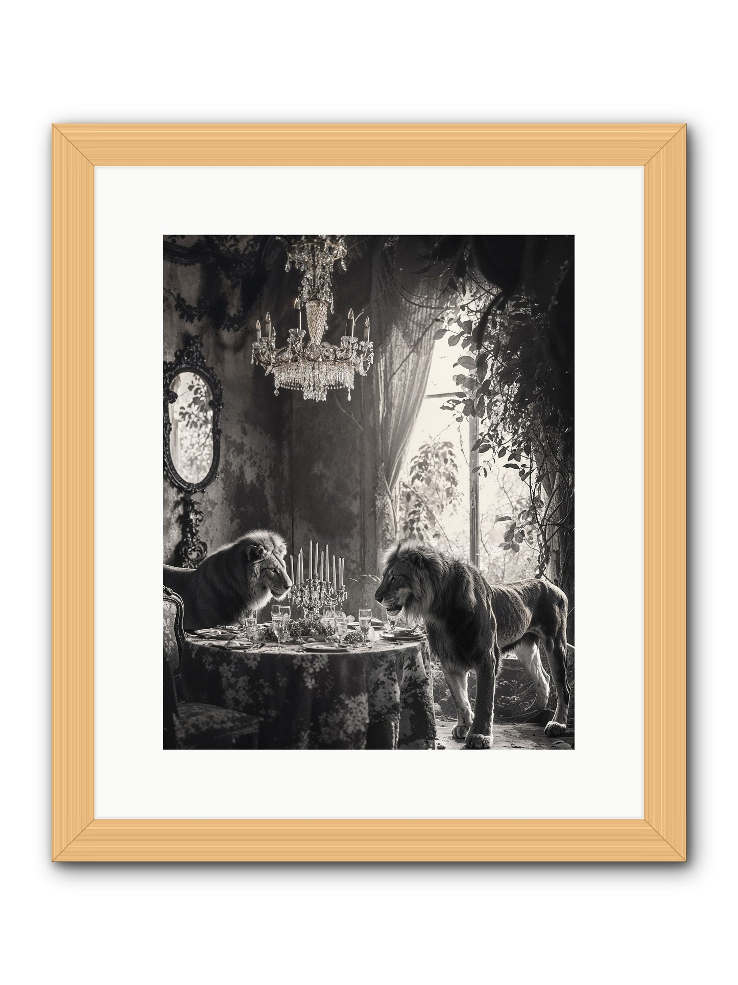 If I'm Lyin' -- Framed Print - Natural 12x15