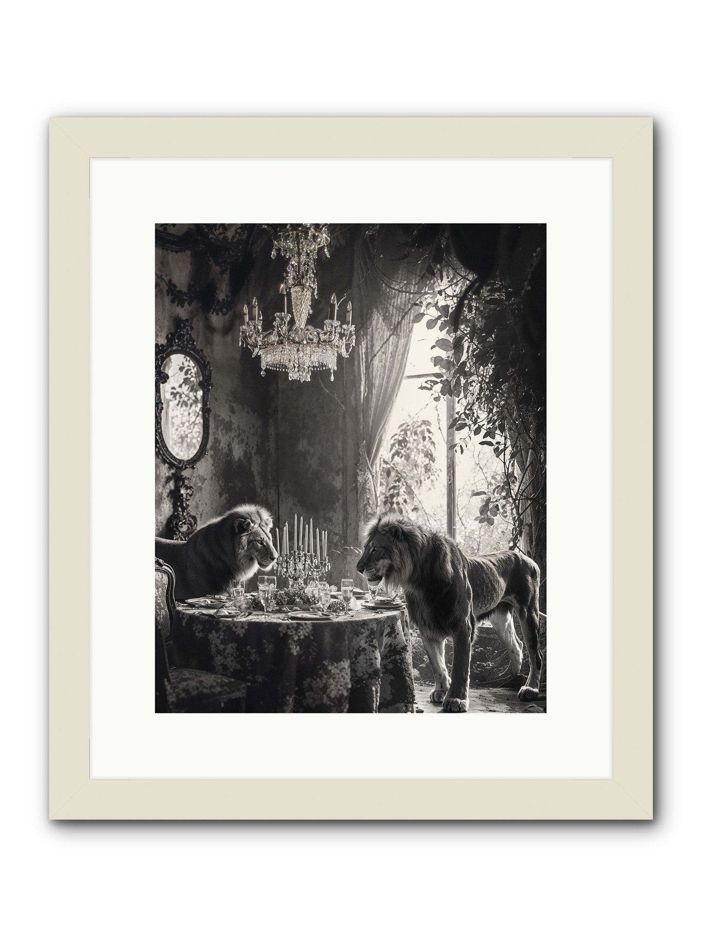 If I'm Lyin' -- Framed Print - White 12x15
