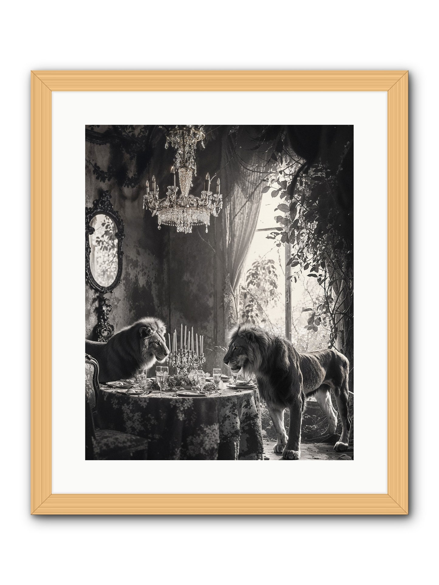 If I'm Lyin' -- Framed Print - Natural 16x20